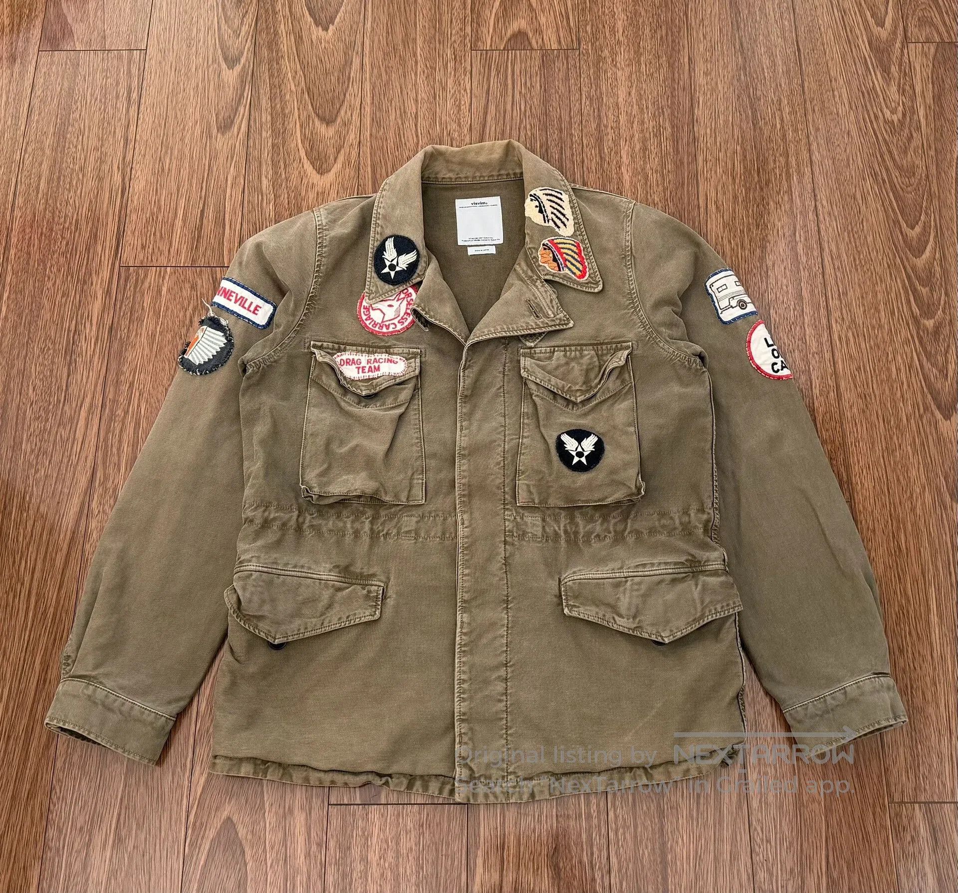 Visvim VISVIM ACHSE JKT PATCHES (DMGD CHINO) | Grailed