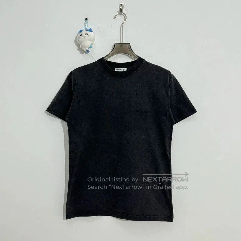 Balenciaga Balenciaga Embroidered Logo Short Sleeve Tee. Size US XXS / EU 40 - 1 Thumbnail