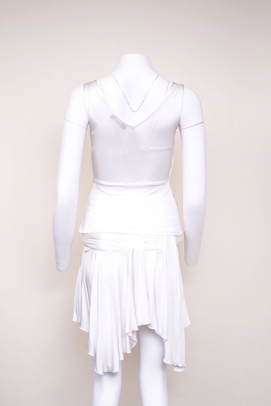 Versace Versace White Asymmetric Two-Piece Set Size M / US 6-8 / IT 42-44 - 5 Thumbnail