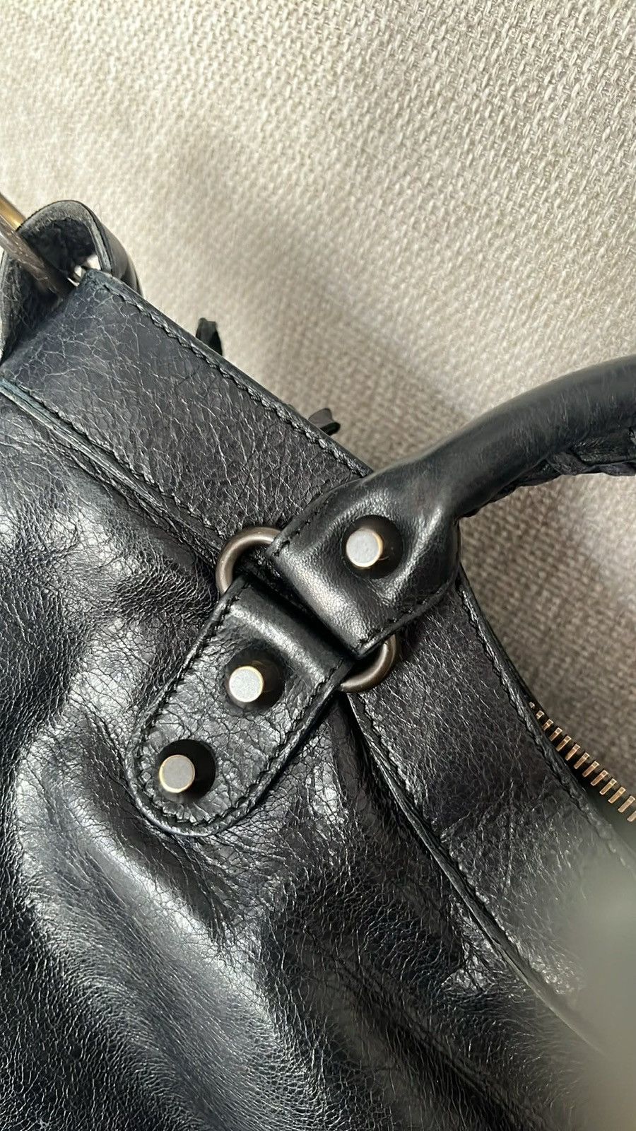 Balenciaga Balenciaga "The First" 2005 Black Chevre Leather Size ONE SIZE - 12 Thumbnail