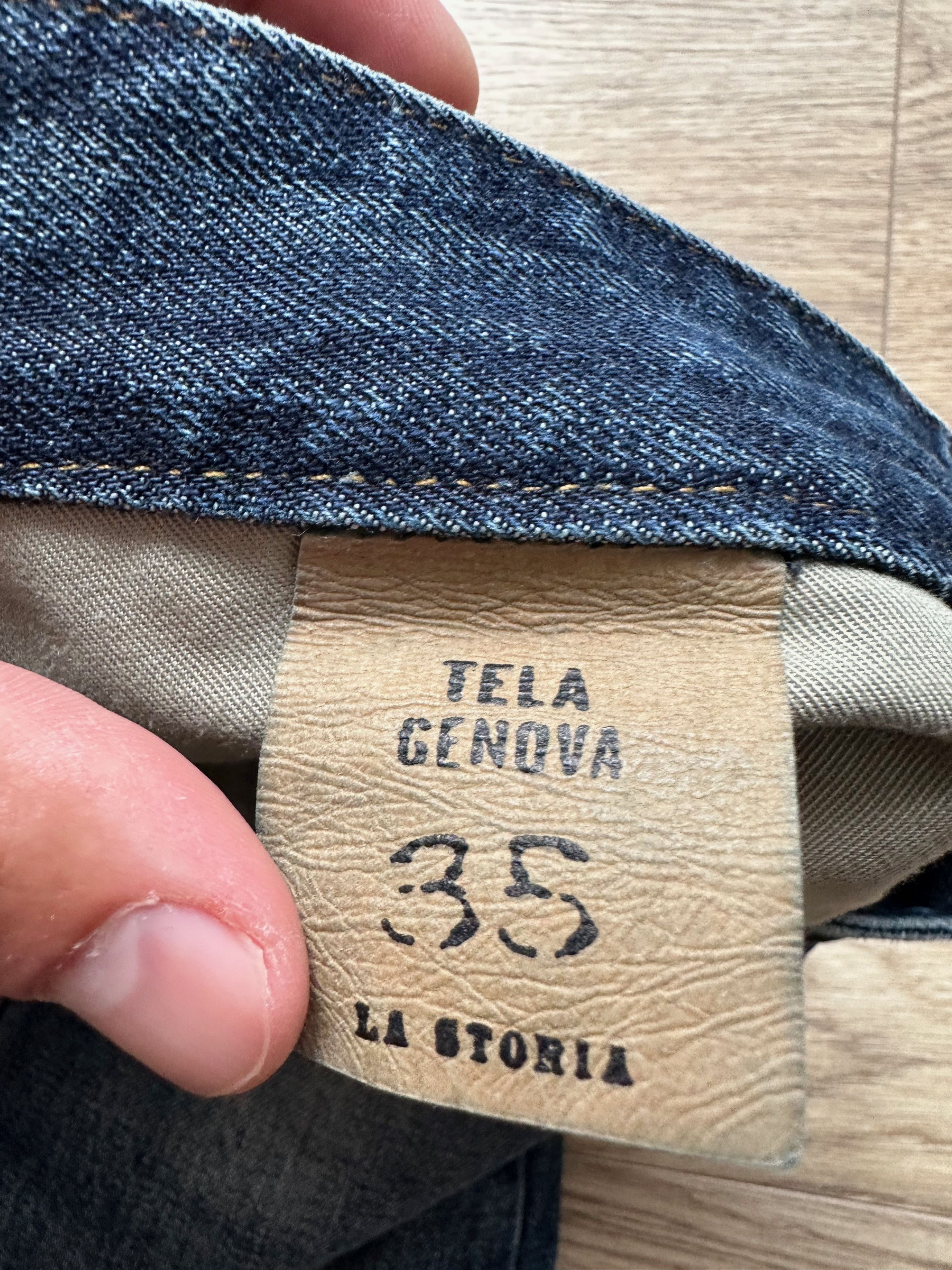 Other TELA GENOVA Selvedge Washed denim pants jeans Size US 35 - 14 Thumbnail
