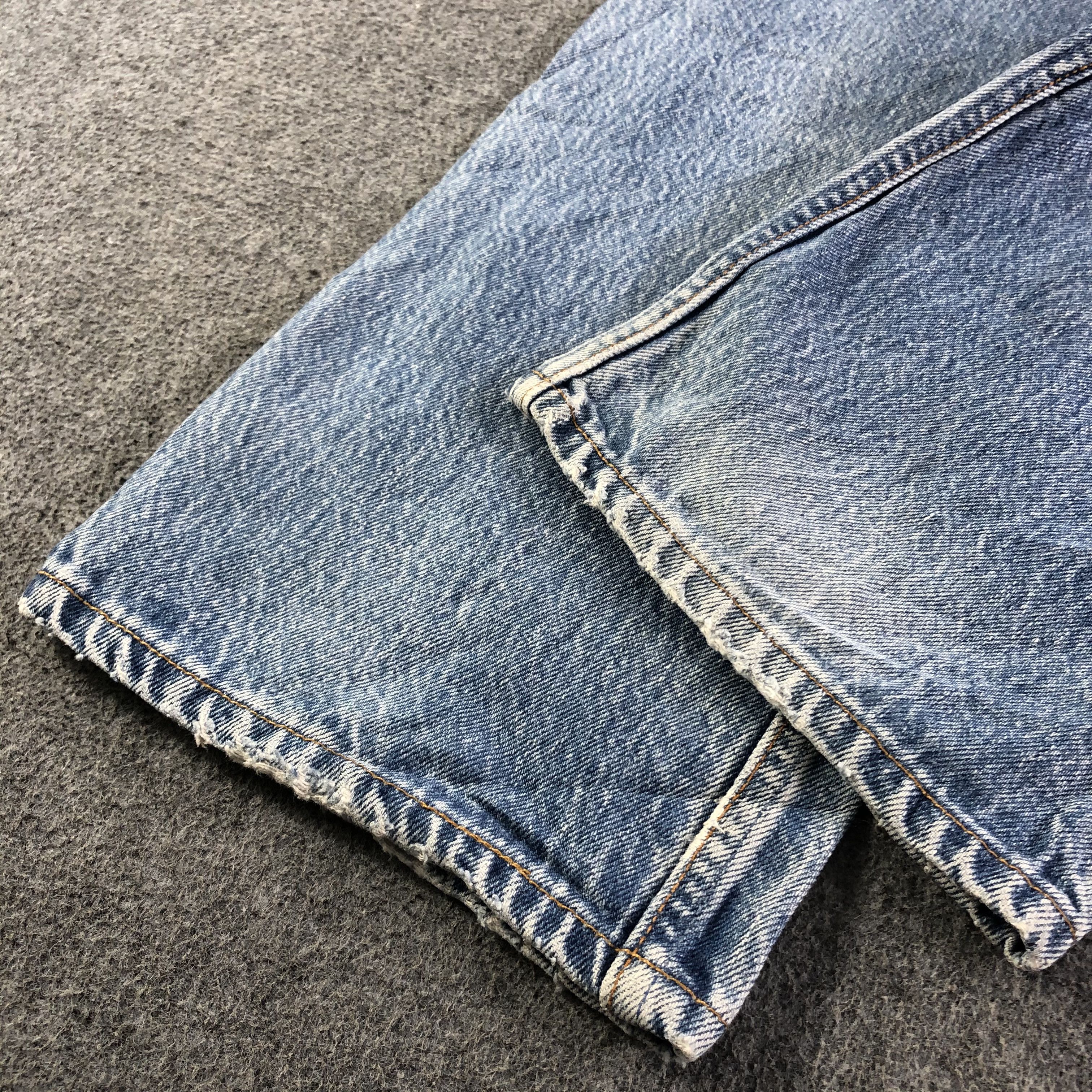 Levi's 90s Vintage Blue Wash Levis 501 Jeans-J3808 Size US 34 / EU 50 - 6 Thumbnail