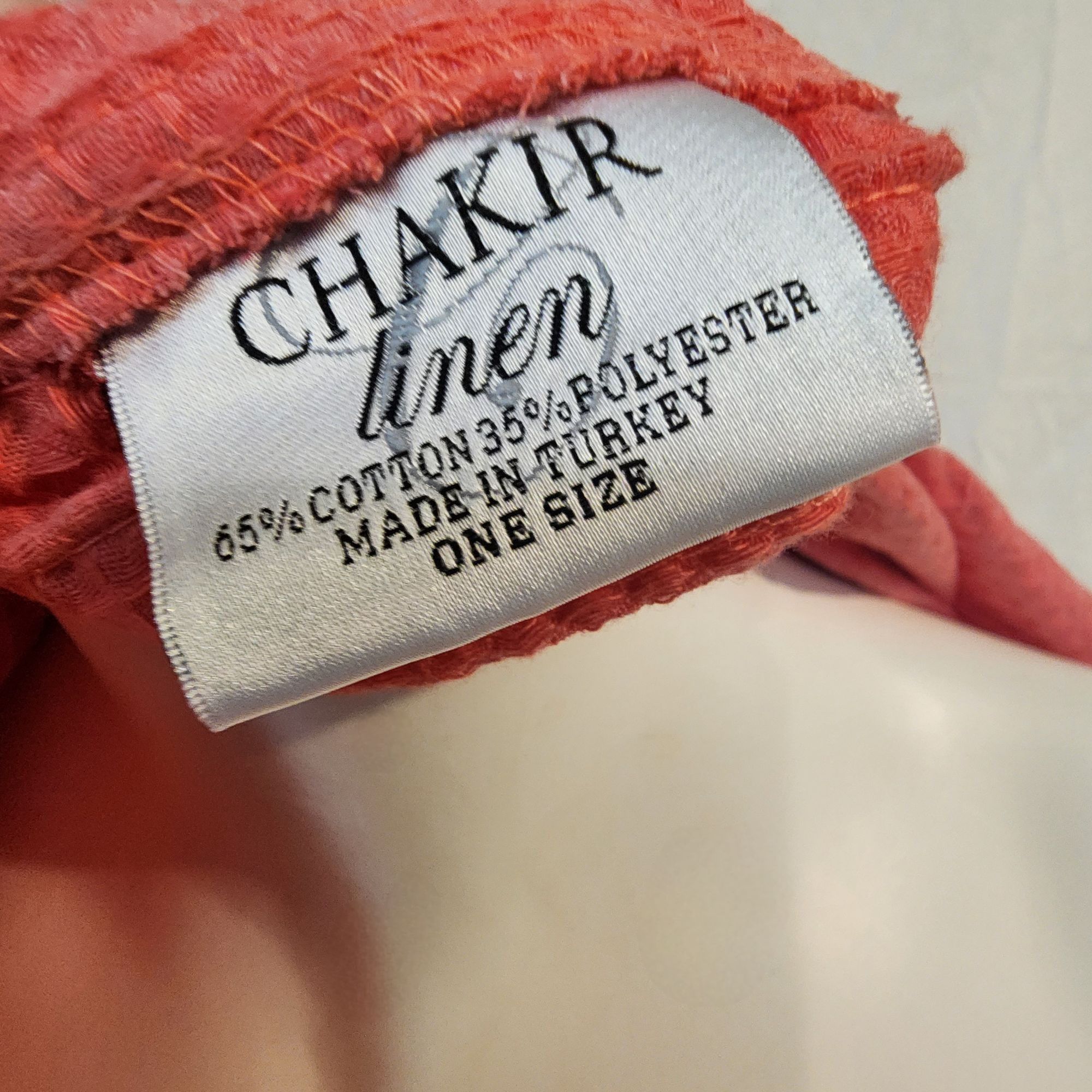 Other Chakir Turkish Linen Robe Short Lightweight Waffle Knit Bath Size ONE SIZE - 5 Thumbnail