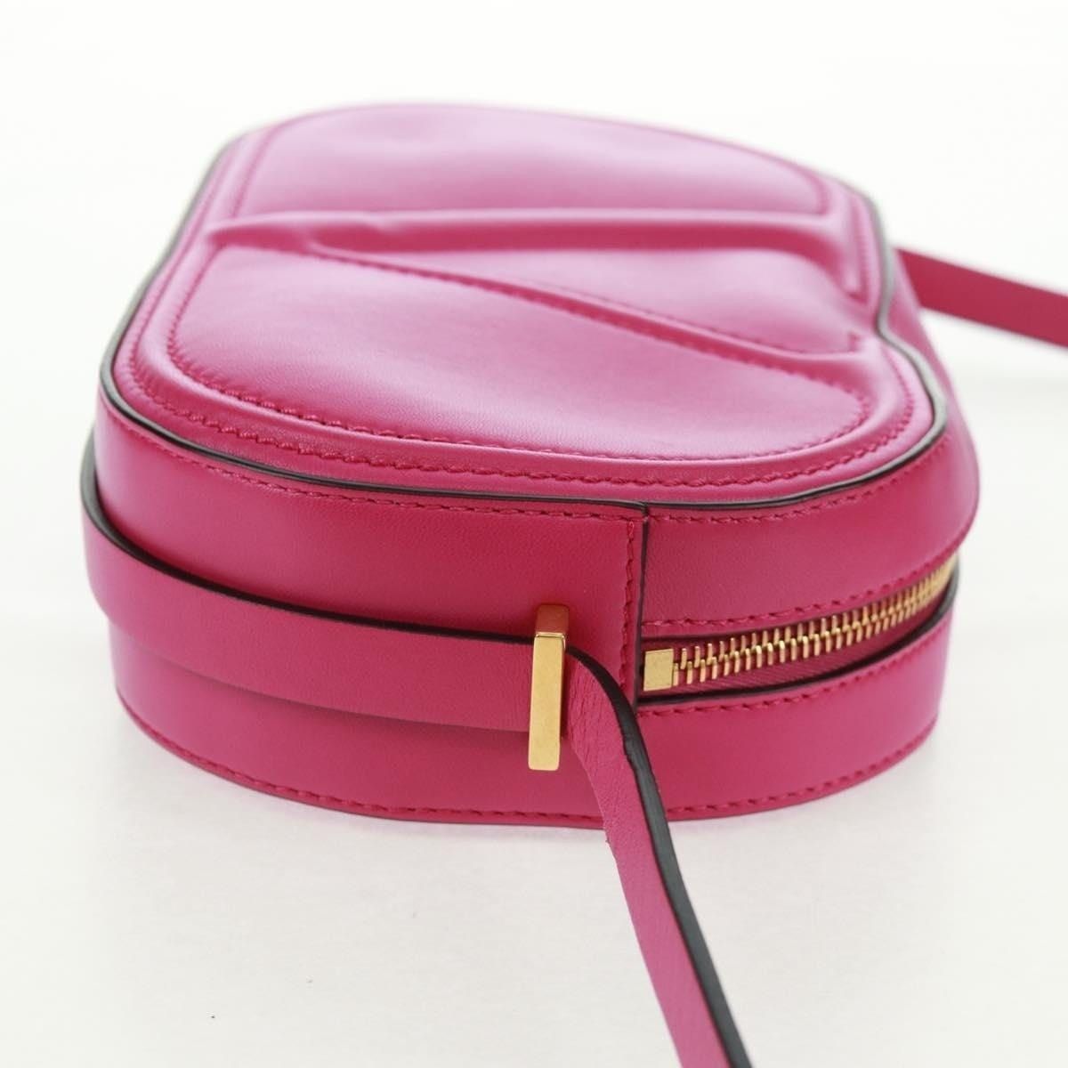 Valentino Valentino Leather V Logo Walk Shoulder Bag Pink Size ONE SIZE - 5 Thumbnail