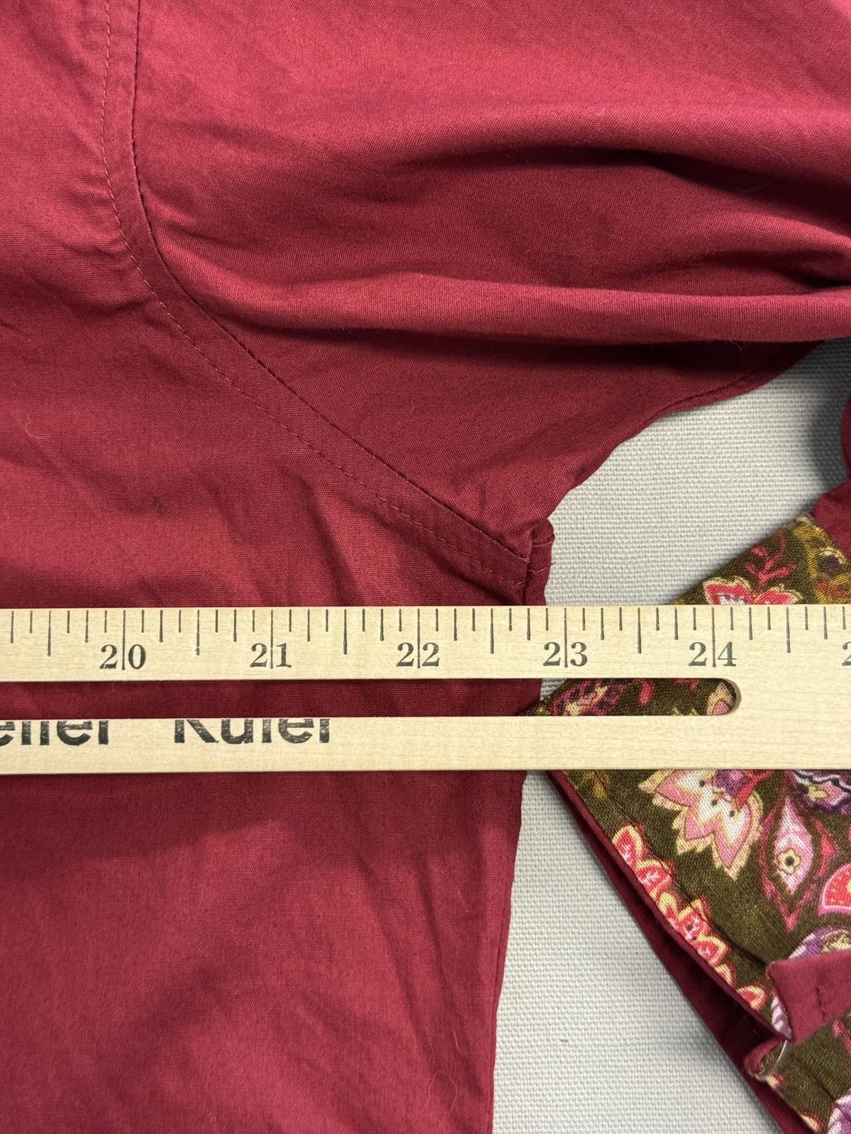 Designer Lamasini Button Up - Embroidred Sword Design Red Bedazzled Size US L / EU 52-54 / 3 - 8 Thumbnail