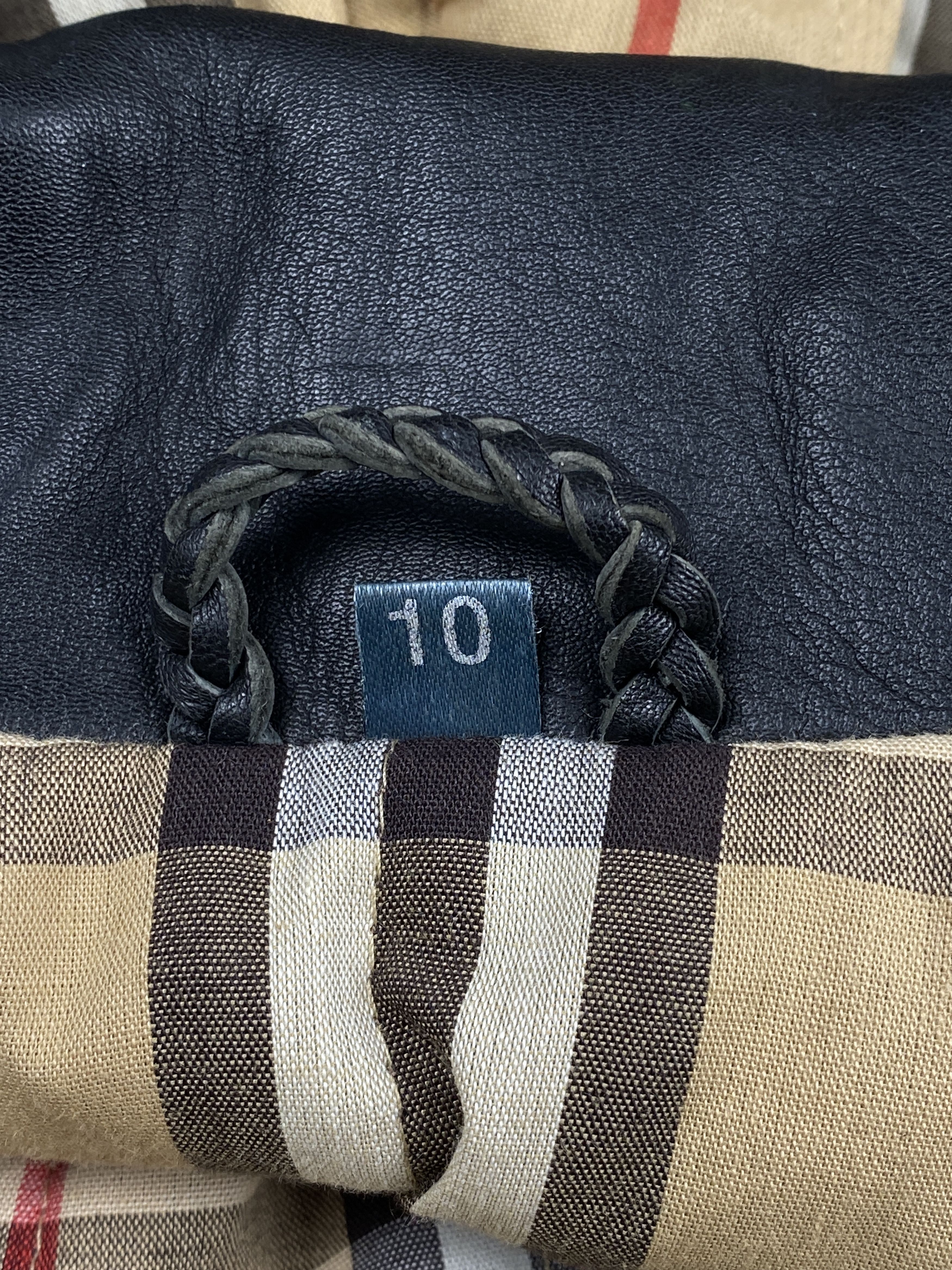 Burberry Vintage Duffle Coat Nova Check Leather Jacket Size M / US 6-8 / IT 42-44 - 17 Thumbnail