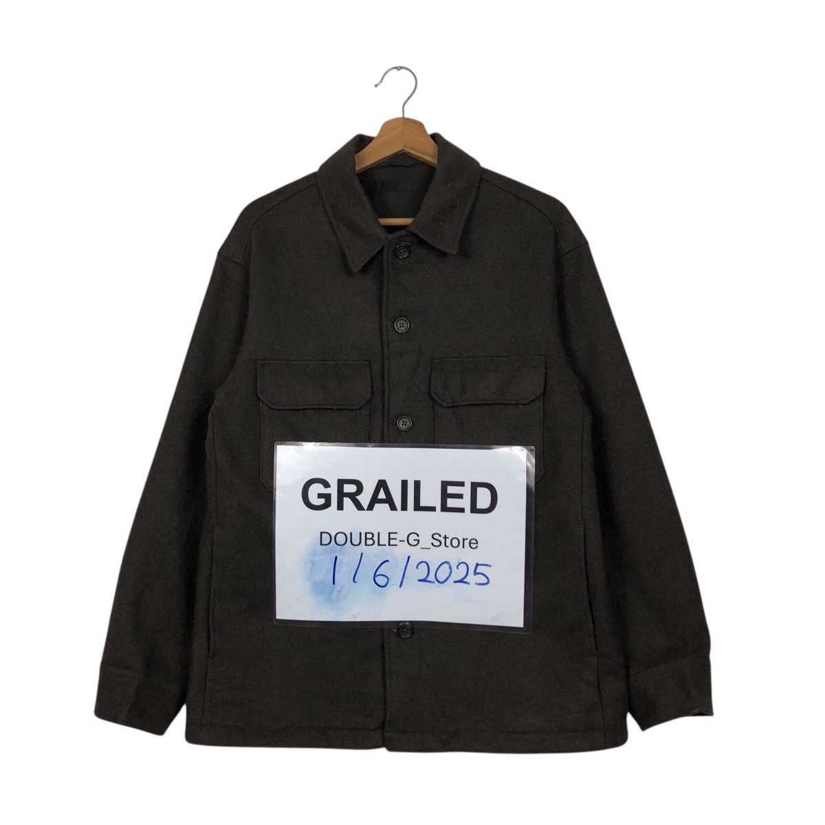 Japanese Brand Vintage Uniqlo Dark Brown Work Jacket Utility Issey Miyake Size US M / EU 48-50 / 2 - 1 Thumbnail