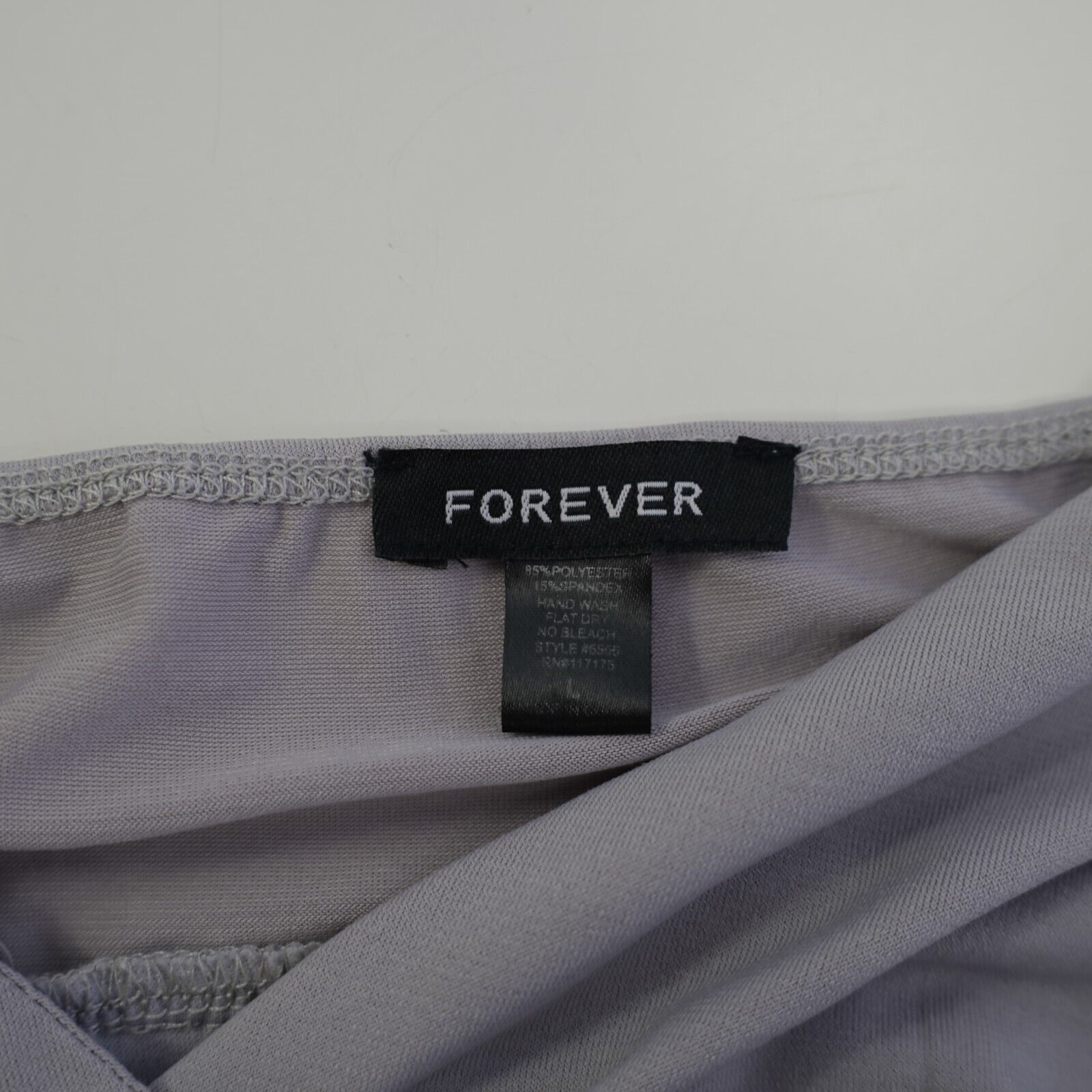 Forever 21 Forever 21 Gray Spaghetti Strap Gray Ruffle Blouse Top Large Size L / US 10 / IT 46 - 4 Thumbnail