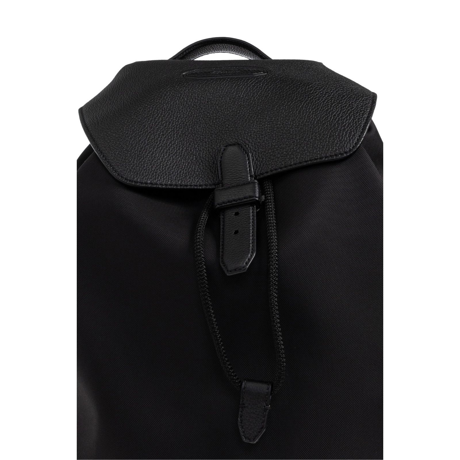 Brioni BRIONI Black Nylon & Leather Backpack New & Authentic Size ONE SIZE - 5 Thumbnail