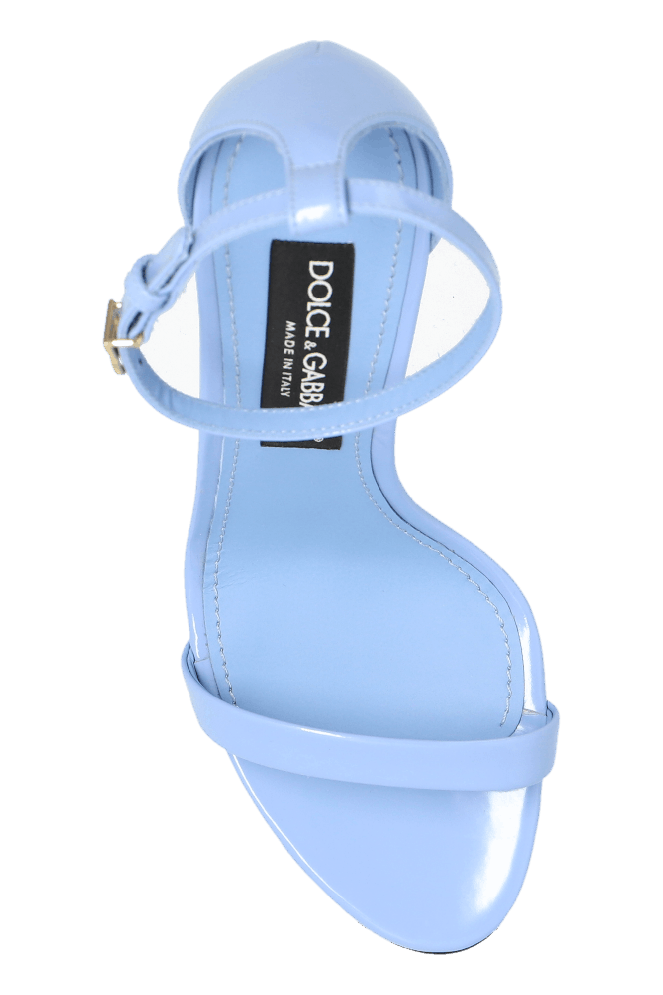 Dolce & Gabbana o1s22i1n0225 Glossy Leather Sandals in Light Blue Size US 9 / IT 39 - 6 Thumbnail