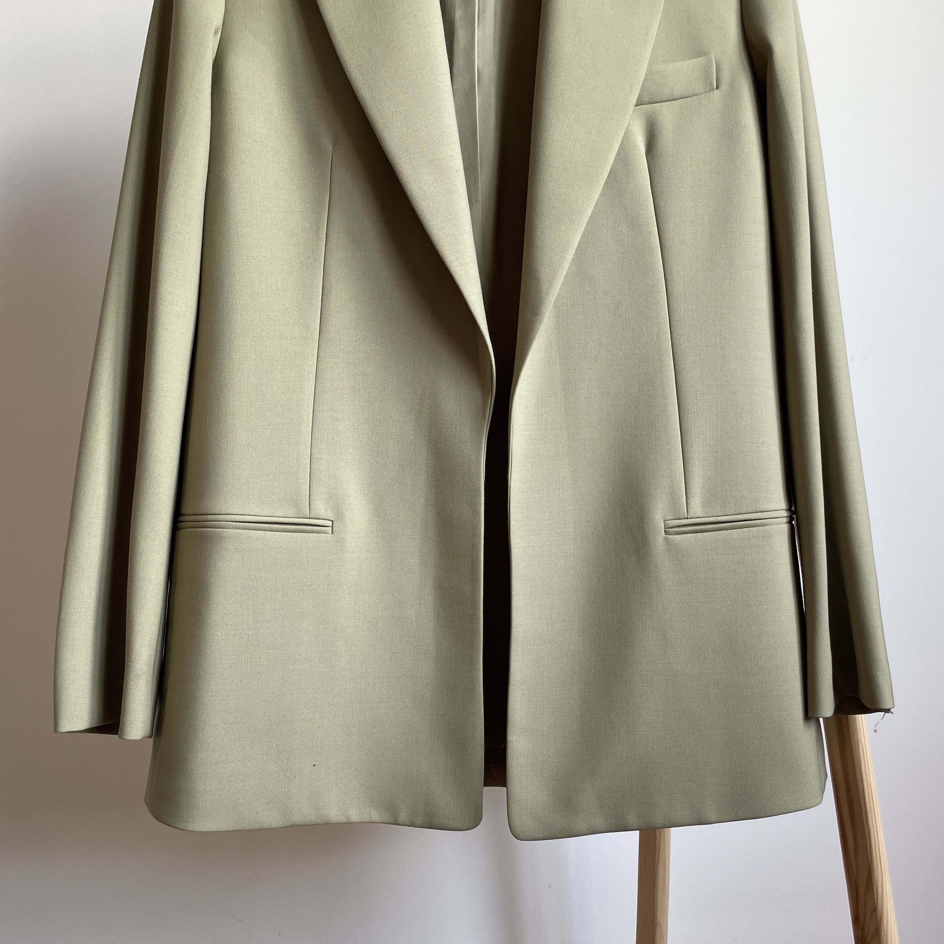Helmut Lang Helmut Lang Peak Lapel Womens Wool Blend Blazer Size US 0 Size XS / US 0-2 / IT 36-38 - 5 Thumbnail