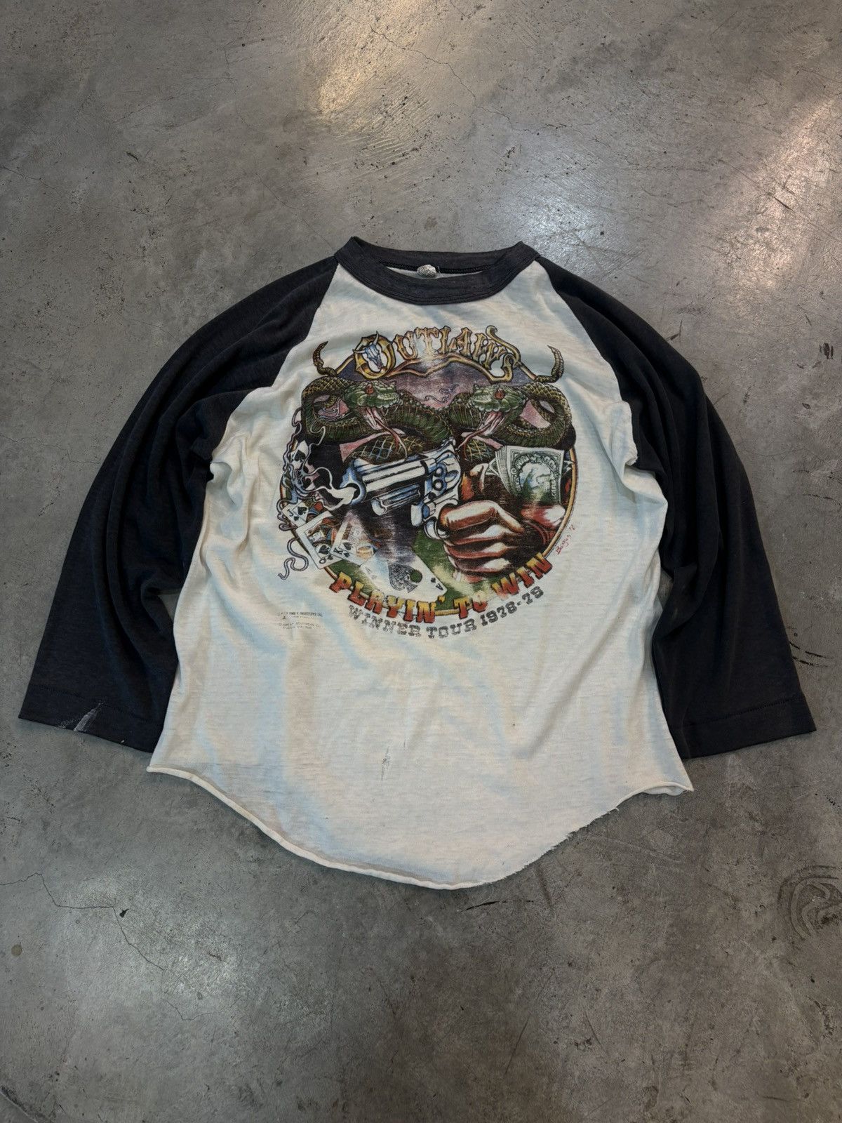 Vintage The Outlaws “Playin’ to Win” 1978-1979 Size US L / EU 52-54 / 3 - 1 Thumbnail