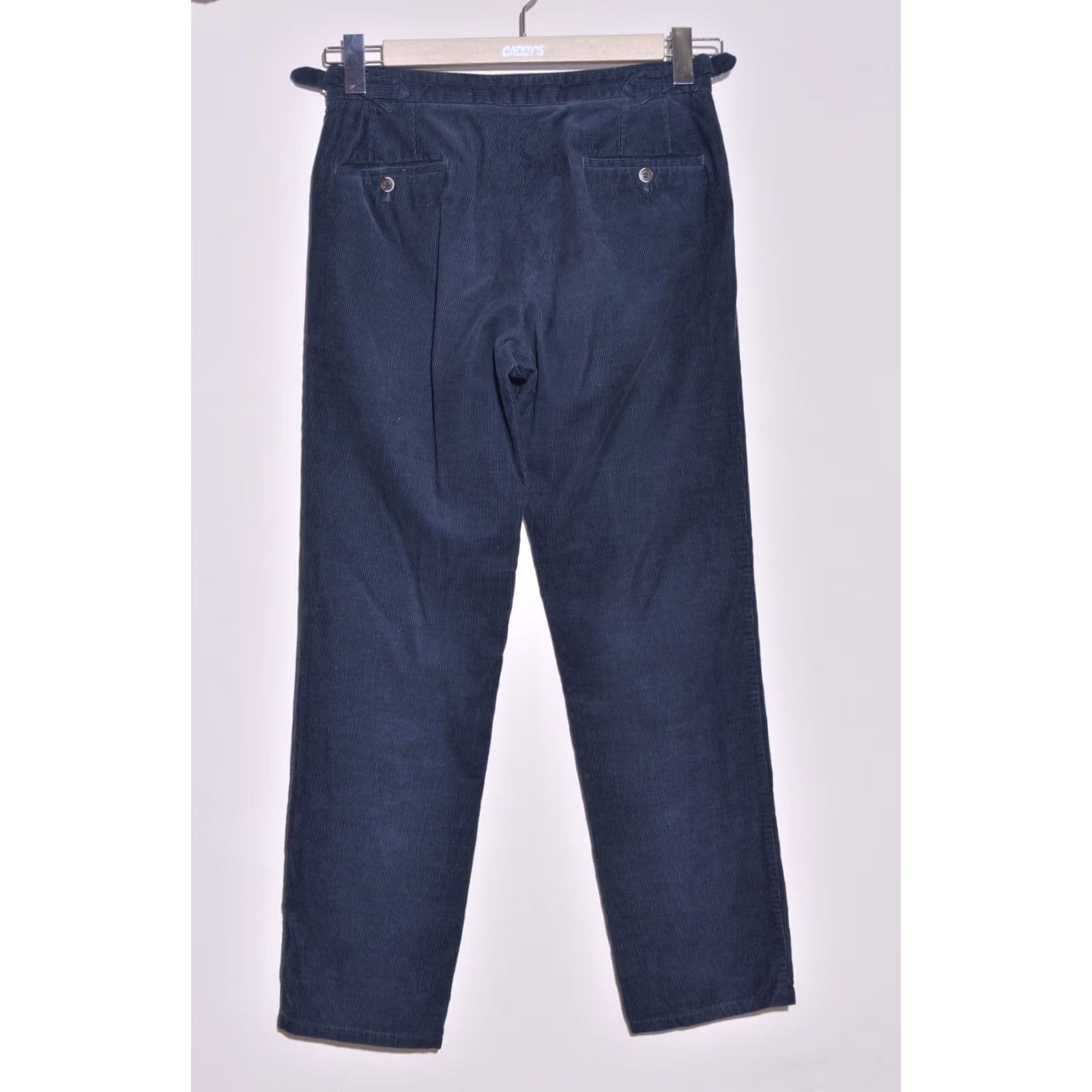 Suitsupply Suitsupply Mens Blue Corduroy Trousers Pants Regular 46in Waist 30in Inseam Chino Style Dress/Business Casual Trousers Mens Size 46R - 3 Thumbnail