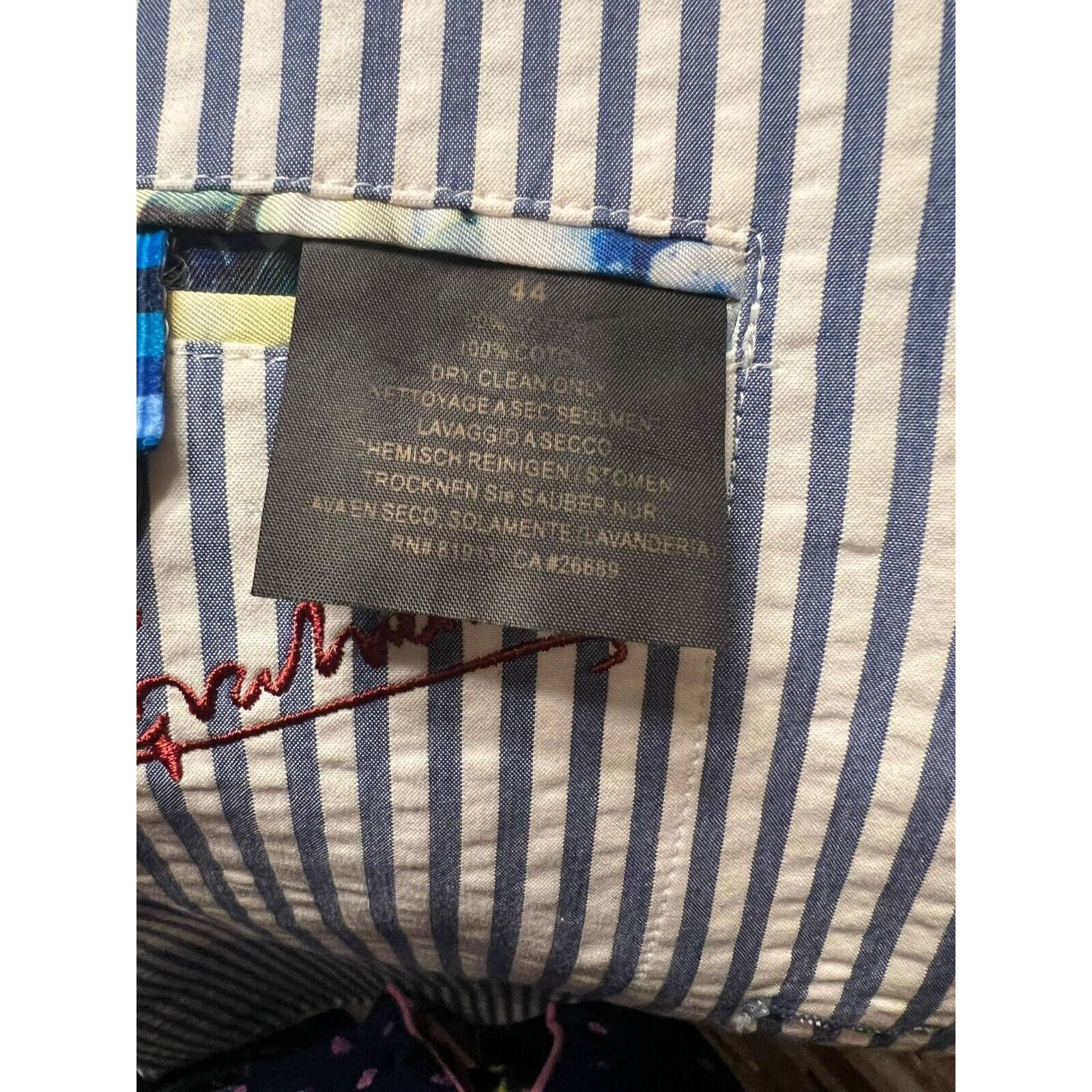 Robert Graham Robert Graham Sports Coat Blazer 44 R Cotton Size 44R - 7 Thumbnail