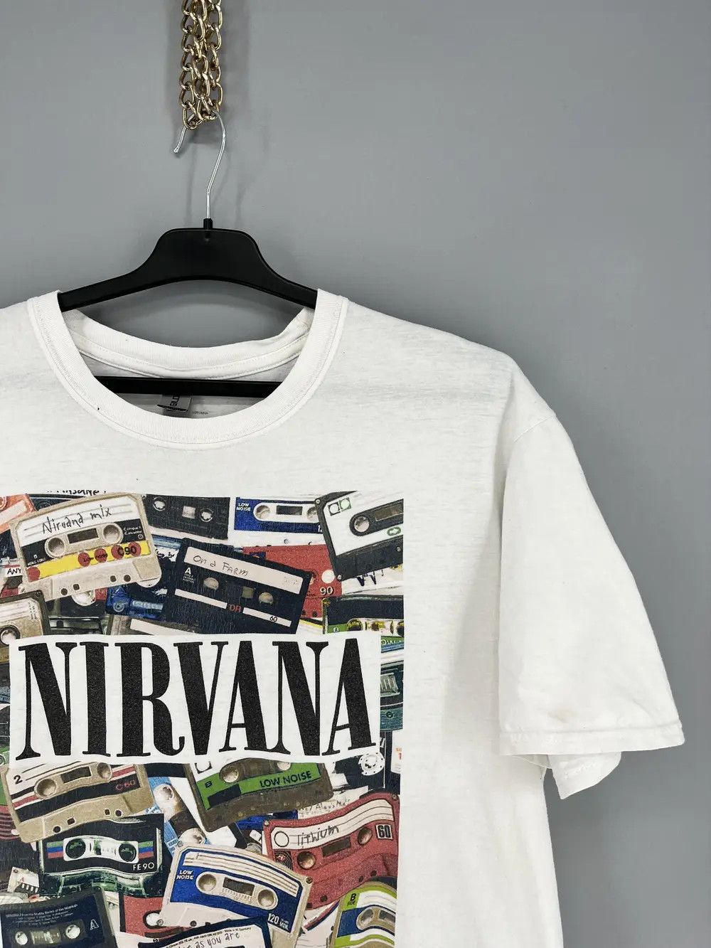 Vintage Nirvana Cassette Mix T-shirt Lithium Come As You Are Size US XL / EU 56 / 4 - 6 Thumbnail