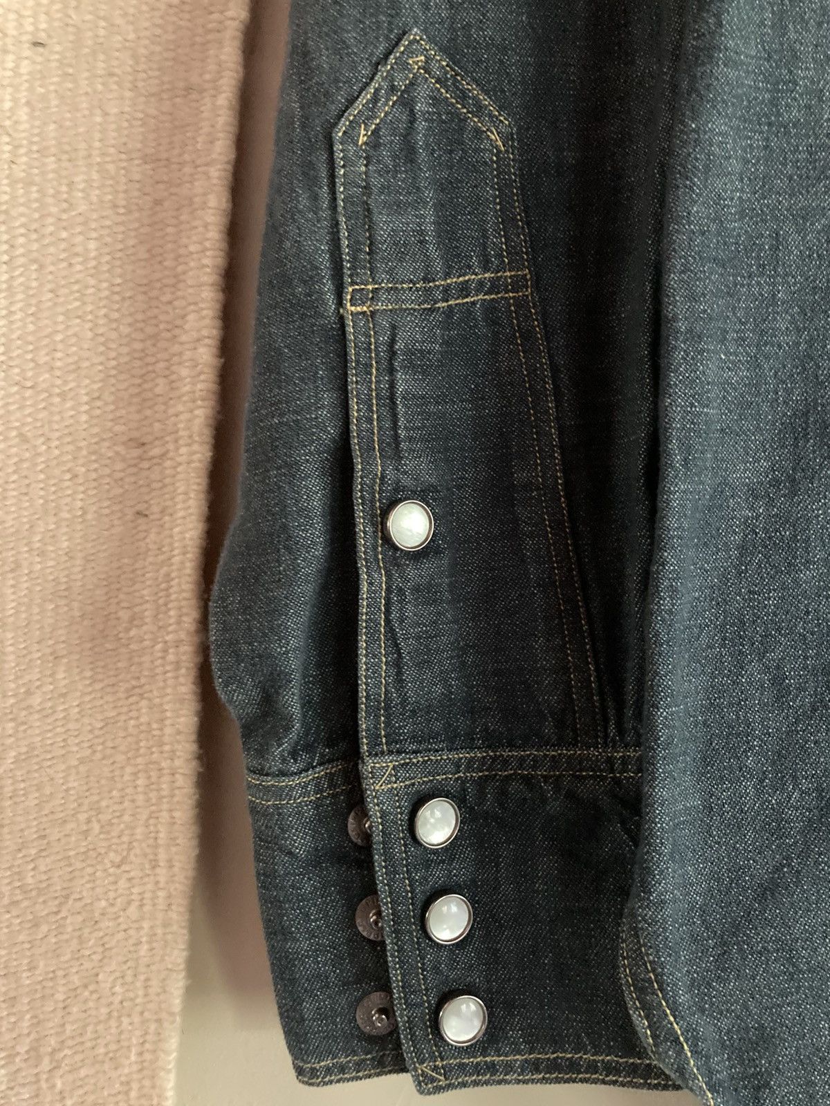 Warehouse & Co. Warehouse & Co Sawtooth Denim Western Shirt Size US M / EU 48-50 / 2 - 9 Thumbnail