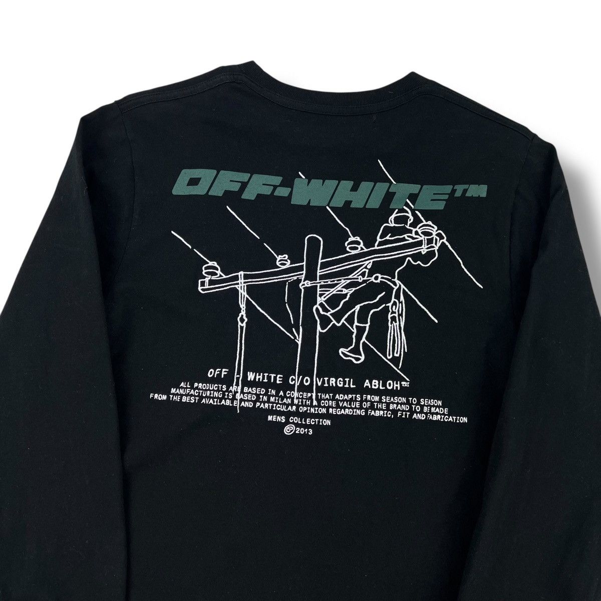 Off-White Off-White Trellis Worker Long Sleeve T Shirt Size US S / EU 44-46 / 1 - 1 Thumbnail