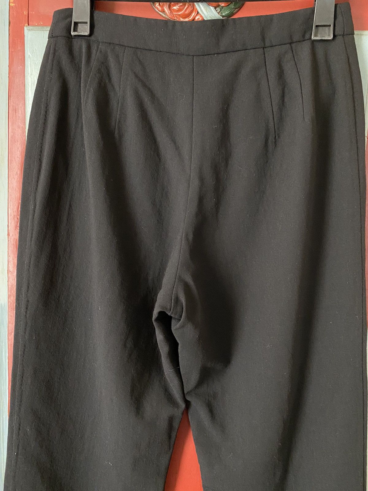Karl Lagerfeld KARL LAGERFELD Black Wide-Leg Trousers Size 28" / US 6 / IT 42 - 14 Thumbnail
