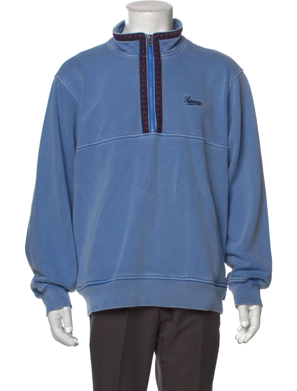 Supreme Supreme Overdyed Half Zip Sweatshirt Size US M / EU 48-50 / 2 - 4 Thumbnail