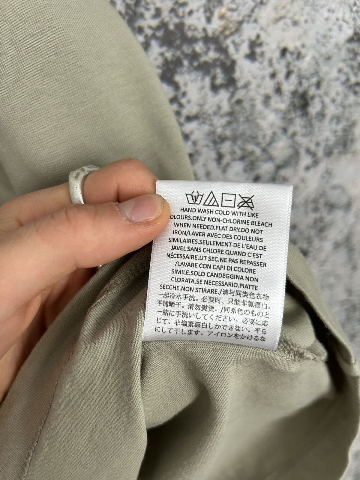 Essentials Fear Of God Essentials Green Beige Streetwear Baggy Tee Size US S / EU 44-46 / 1 - 9 Thumbnail