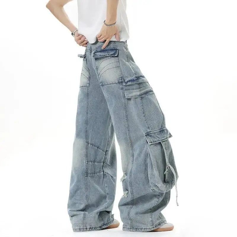 Jean Multi-Pocket Deconstructed Denim Size US 32 / EU 48 - 2 Thumbnail