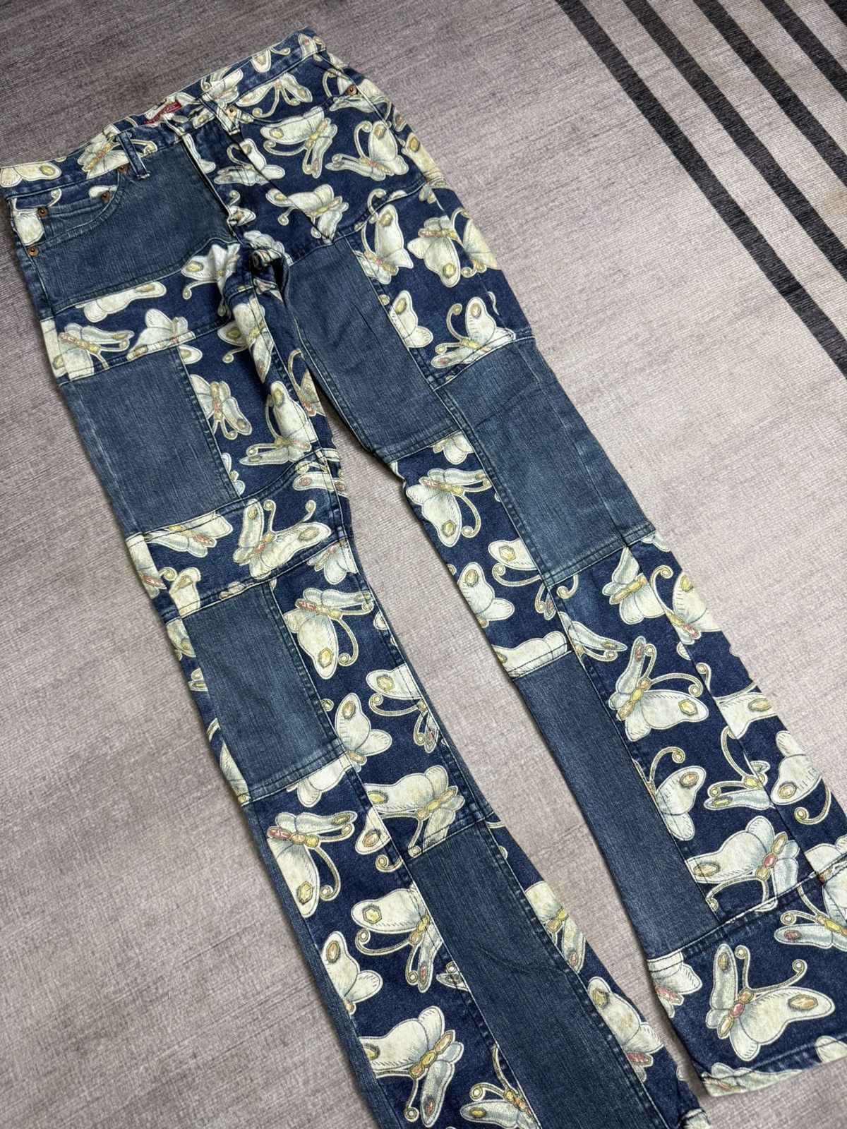Kapital CHEVIGNON PACT WORK CUT AND PAST DENIM PANTS Size US 29 - 2 Thumbnail