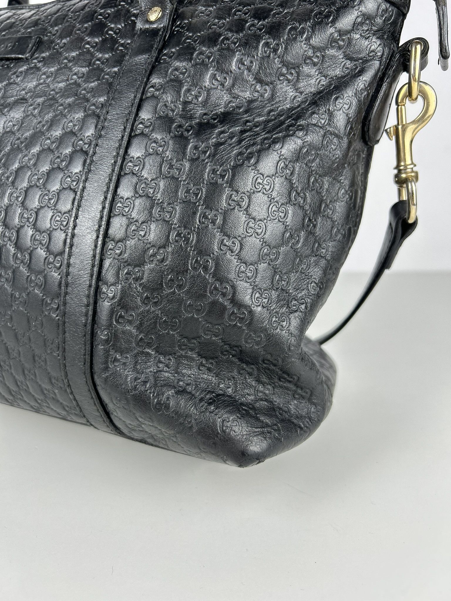 Gucci Gucci microguccissima black leather top zip handbag Size ONE SIZE - 10 Thumbnail