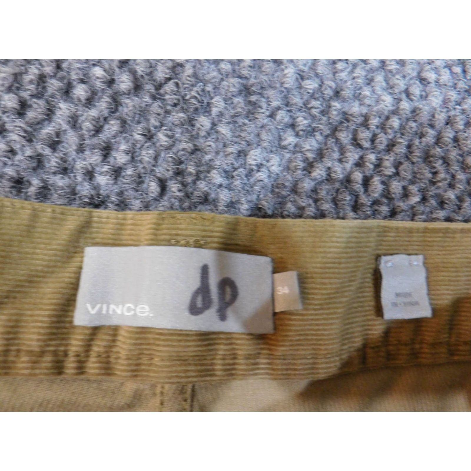 Vince vince pants Mens 34x32 Corduroy Brown Straight Classic Modern City Italy Pants Regular 34 Brown Cotton Corduroy Straight Chino City Mens Size US 34 / EU 50 - 3 Thumbnail