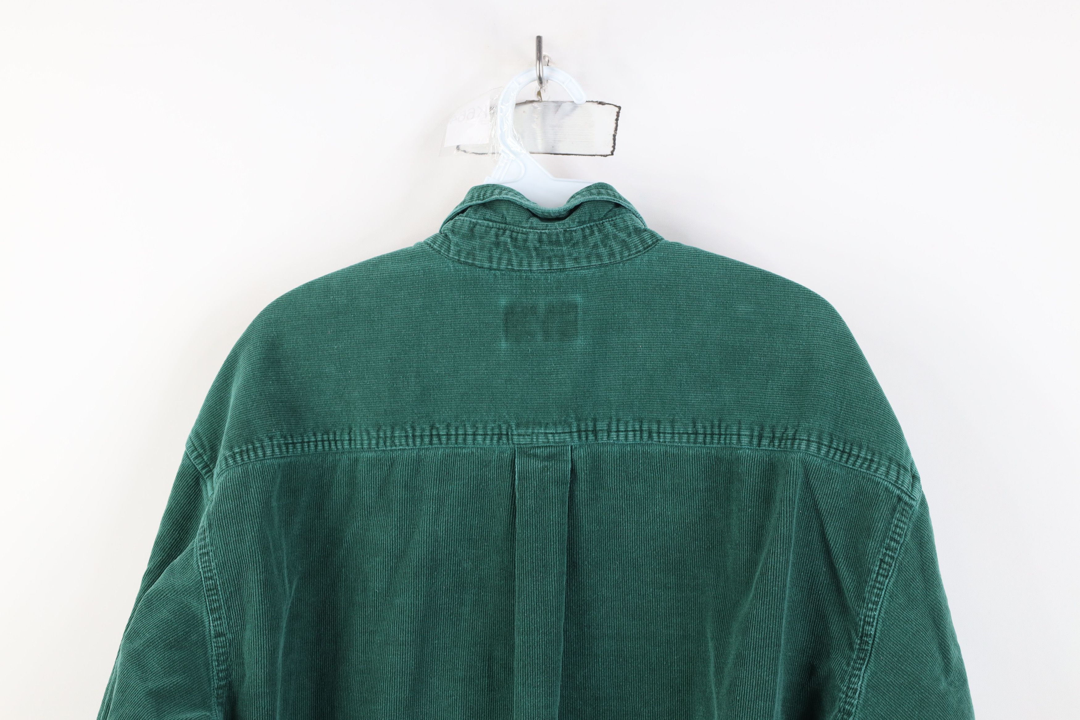 Vintage Vintage 90s Streetwear Corduroy Collared Button Down Shirt Size US L / EU 52-54 / 3 - 14 Thumbnail