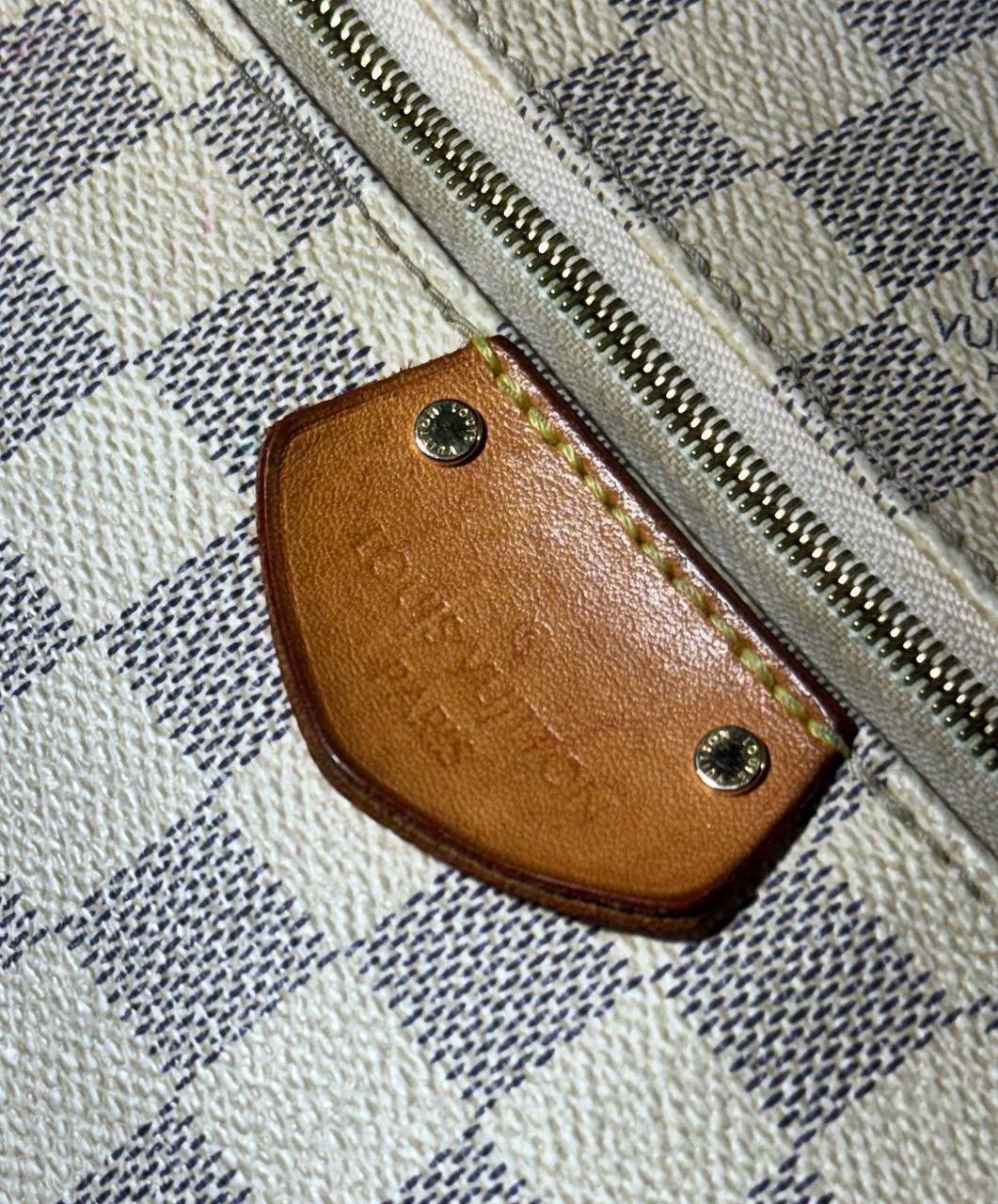 Louis Vuitton AUTH LOUIS VUITTON Iena MM Damier Azu Tote Bag Box Dust Azur Size ONE SIZE - 7 Thumbnail