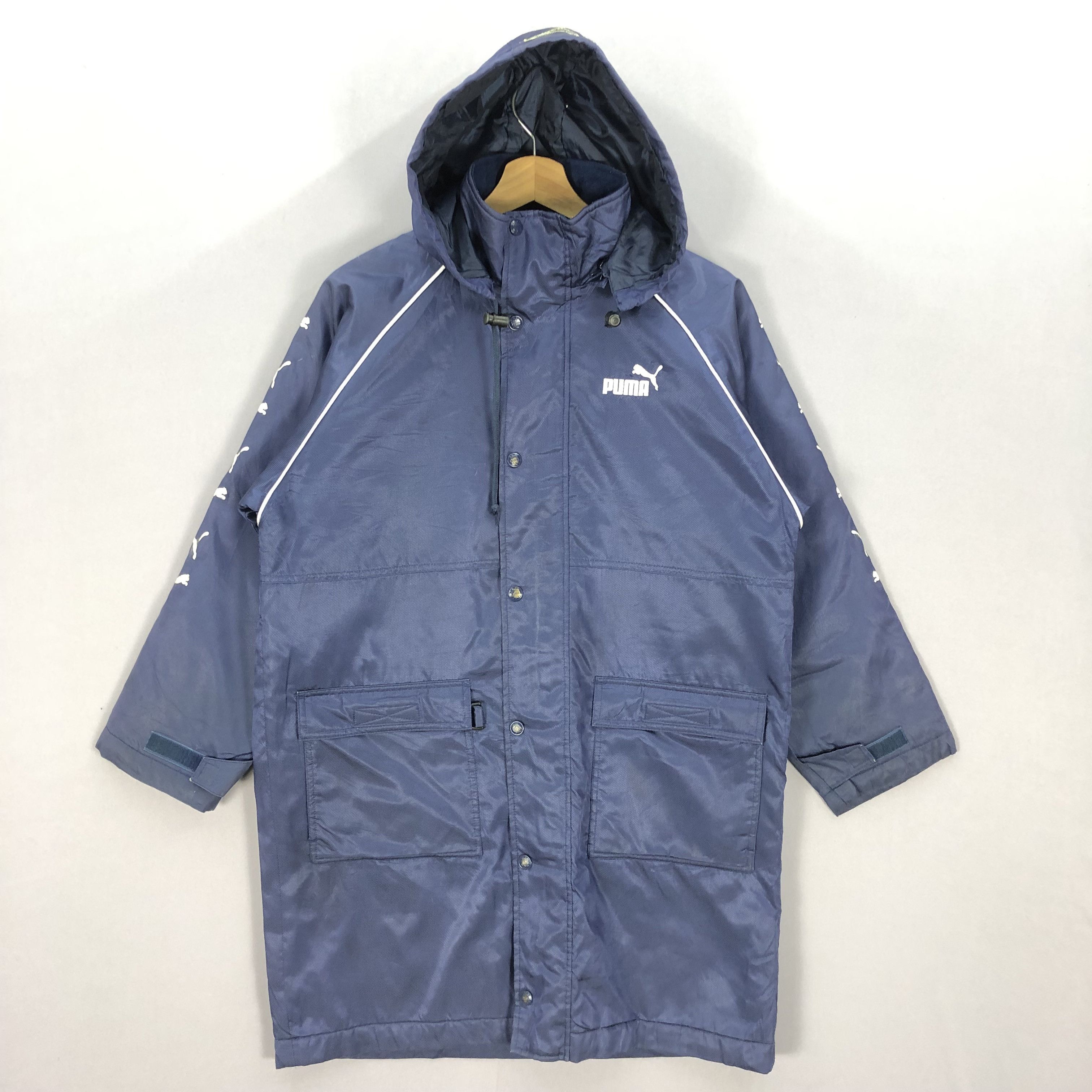 Puma Vintage Puma Coach Zipper Hoodie Side Tape Jacket Size US L / EU 52-54 / 3 - 3 Thumbnail