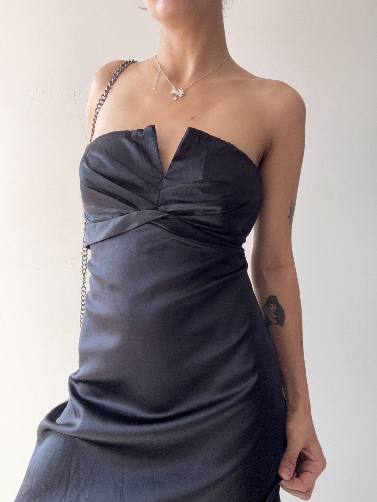 Vintage Silk dress Size M / US 6-8 / IT 42-44 - 3 Thumbnail