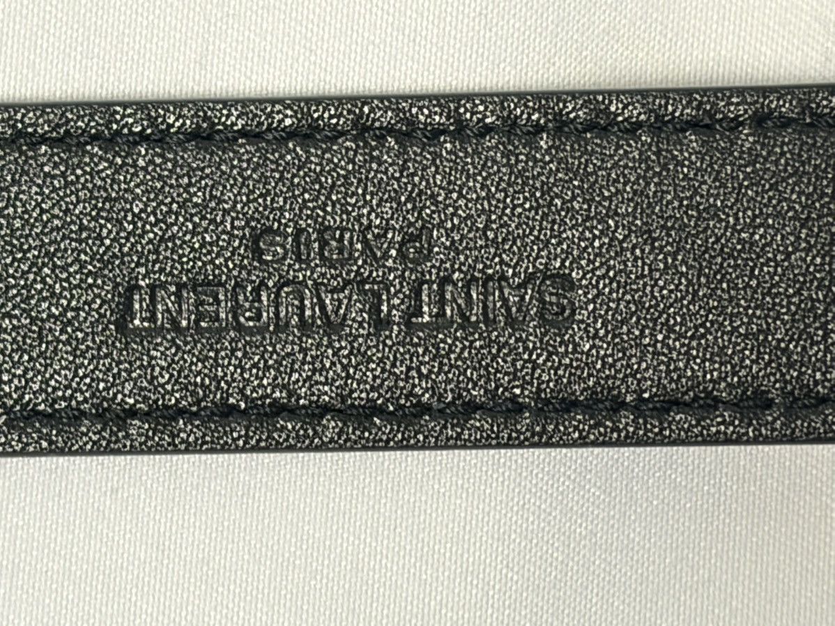 Saint Laurent Paris Saint Laurent Cassandre Belt Black Size 90 Near New Size ONE SIZE - 6 Thumbnail