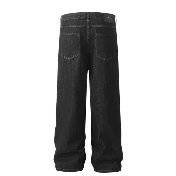 Japanese Brand VIBE Men's simple and versatile casual straight-leg jeans Size US 34 / EU 50 - 2 Thumbnail