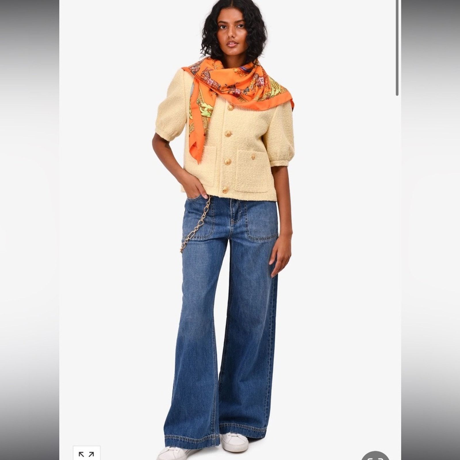 Cult Gaia NWT Cult Gaia Gap Collab High Rise Wide Leg Jeans Size 27 Size 27" / US 4 / IT 40 - 9 Thumbnail