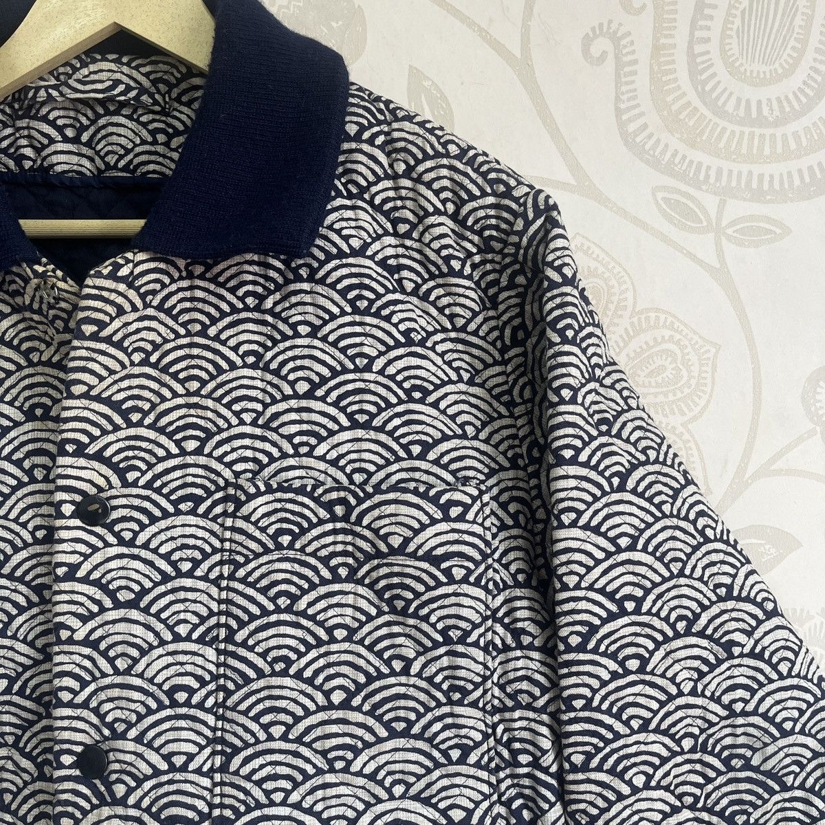 Beauty Beast × Japanese Brand × Vintage Steals Quilted Sashiko Japan Sweater Winter Size US L / EU 52-54 / 3 - 5 Thumbnail