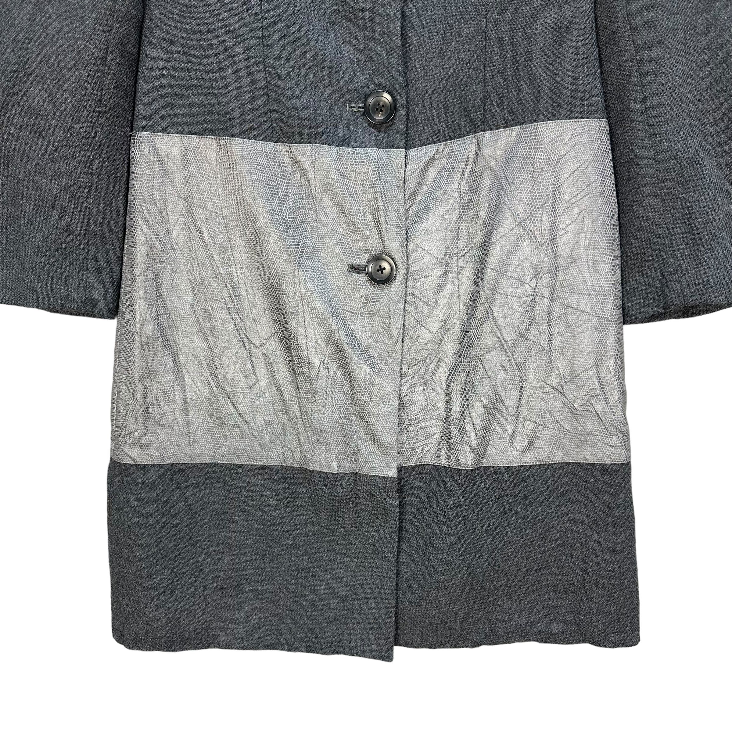 Japanese Brand Vintage Ingrid Van de Wiele Hybrid Wool Overcoat #A25-0560 Size XS / US 0-2 / IT 36-38 - 3 Thumbnail