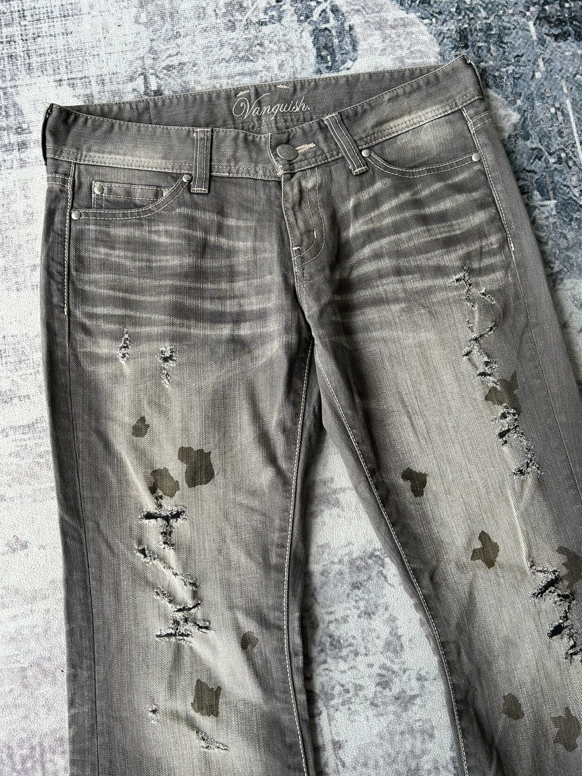 If Six Was Nine Flared Distressed Punk Design By Vanquish Size US 32 / EU 48 - 9 Thumbnail