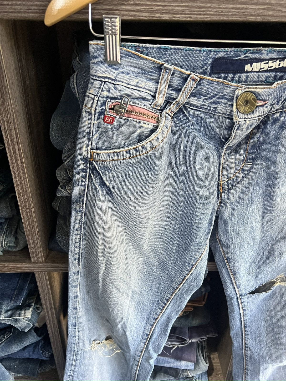 Miss Sixty 🔥Made in Italy Miss Sixty Distressed Denim Size 29" - 5 Thumbnail