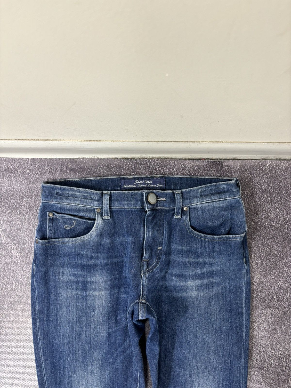 Jacob Cohen Jacob Cohen Women’s Italian Premium Blue Tapered Denim Jeans Size 25" / US 0 / IT 36 - 4 Thumbnail