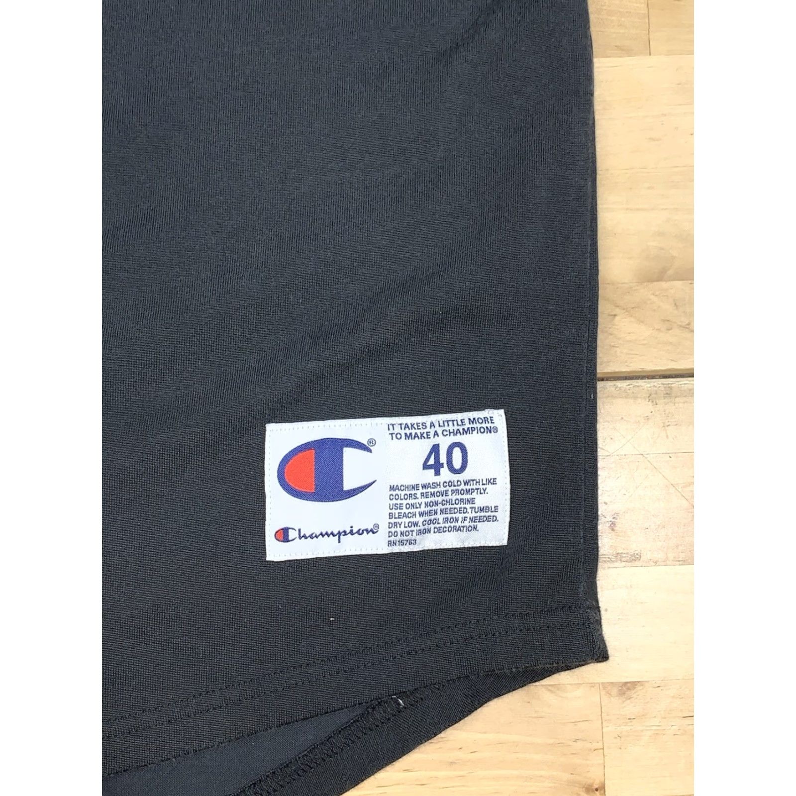 Champion VINTAGE Champion Double Dry Baseball Jersey Mens M Black Button Logo 12483 Size US M / EU 48-50 / 2 - 3 Thumbnail