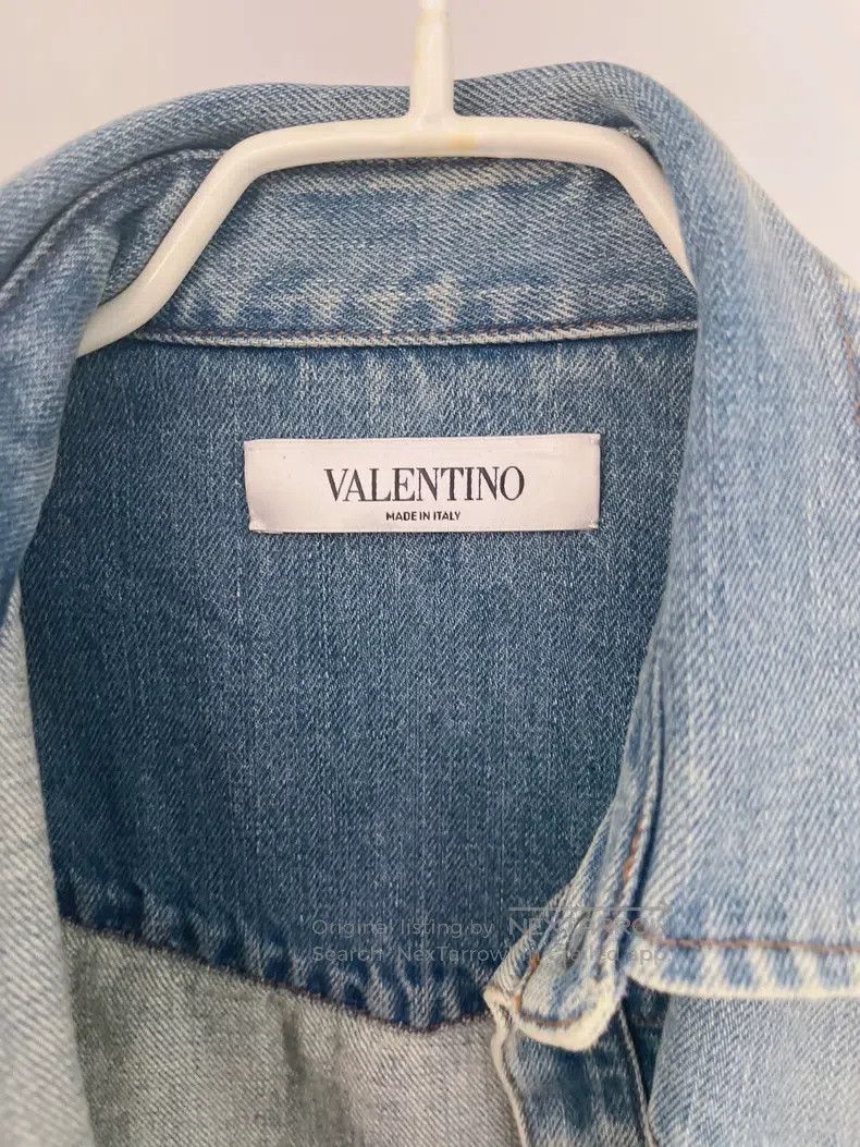Valentino Valentino Denim shirt jacket and cape feel like two wears Size S / US 4 / IT 40 - 8 Thumbnail