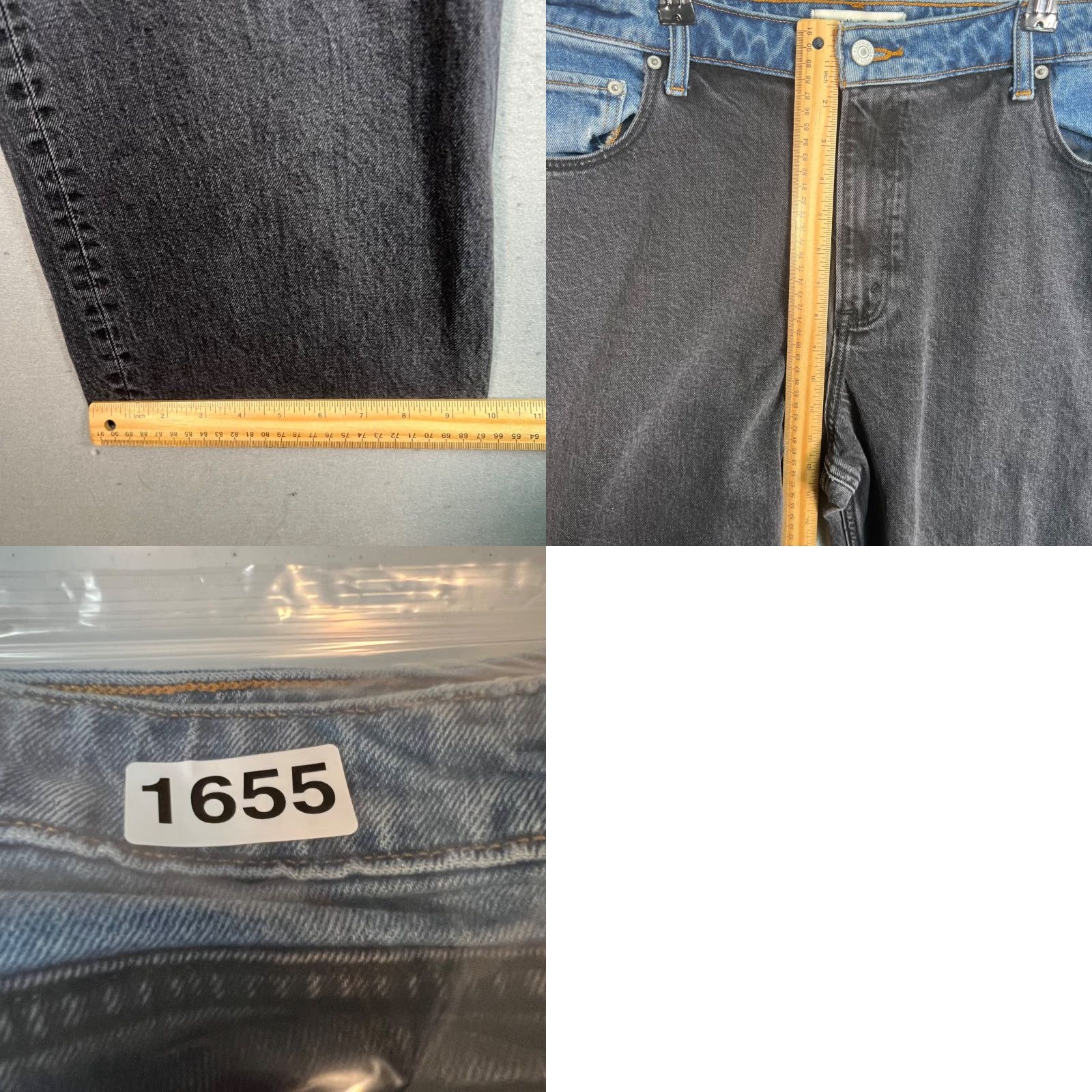 Abercrombie & Fitch Abercrombie & Fitch Jeans Women 33 Black 90s High Rise Relaxed Straight Denim 5-Pocket Womens Size 24" / US 00 / IT 34 - 8 Thumbnail