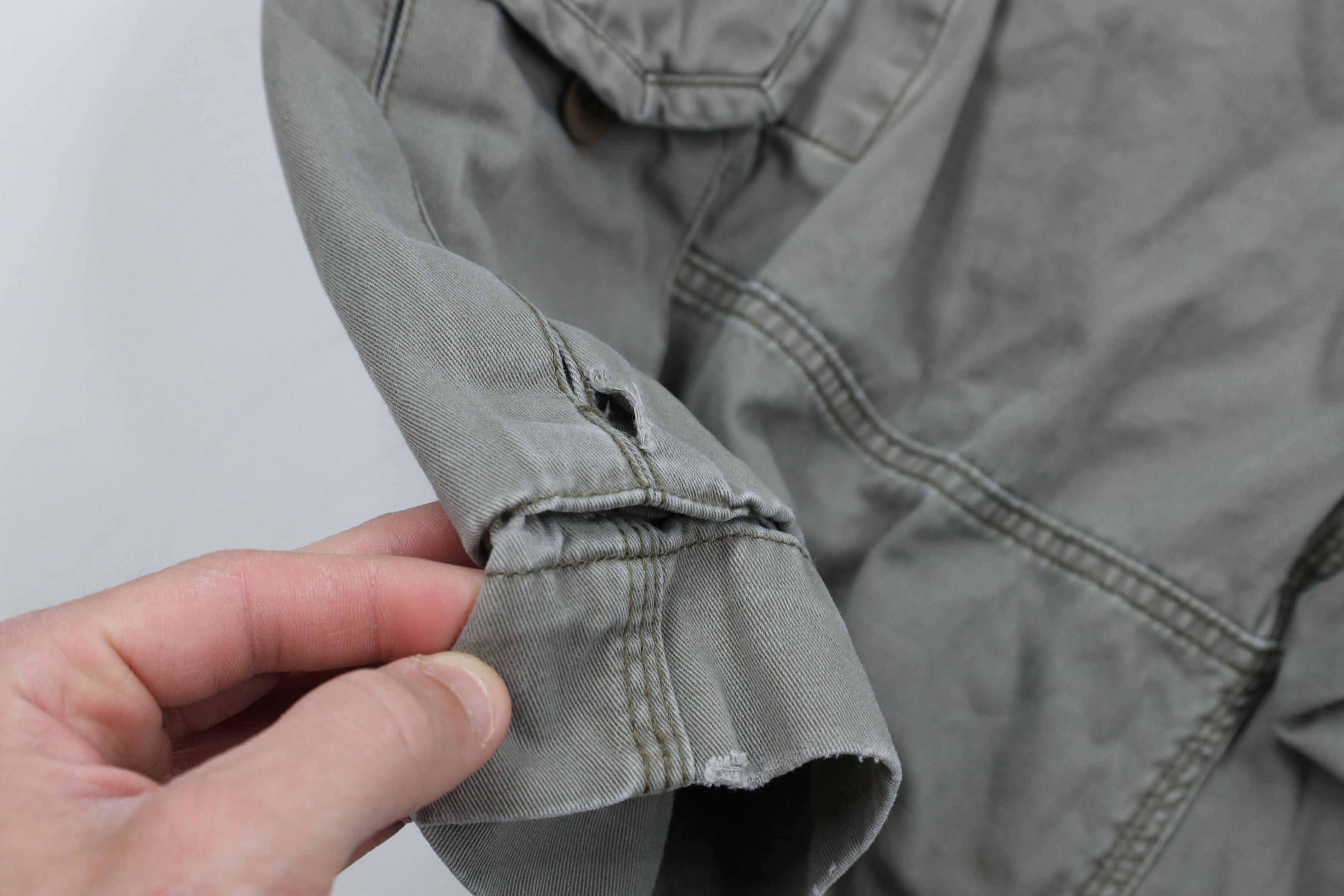 Ralph Lauren × Vintage Vintage Ralph Lauren Chino Cargo Shorts Gray Green Size US 38 / EU 54 - 5 Thumbnail