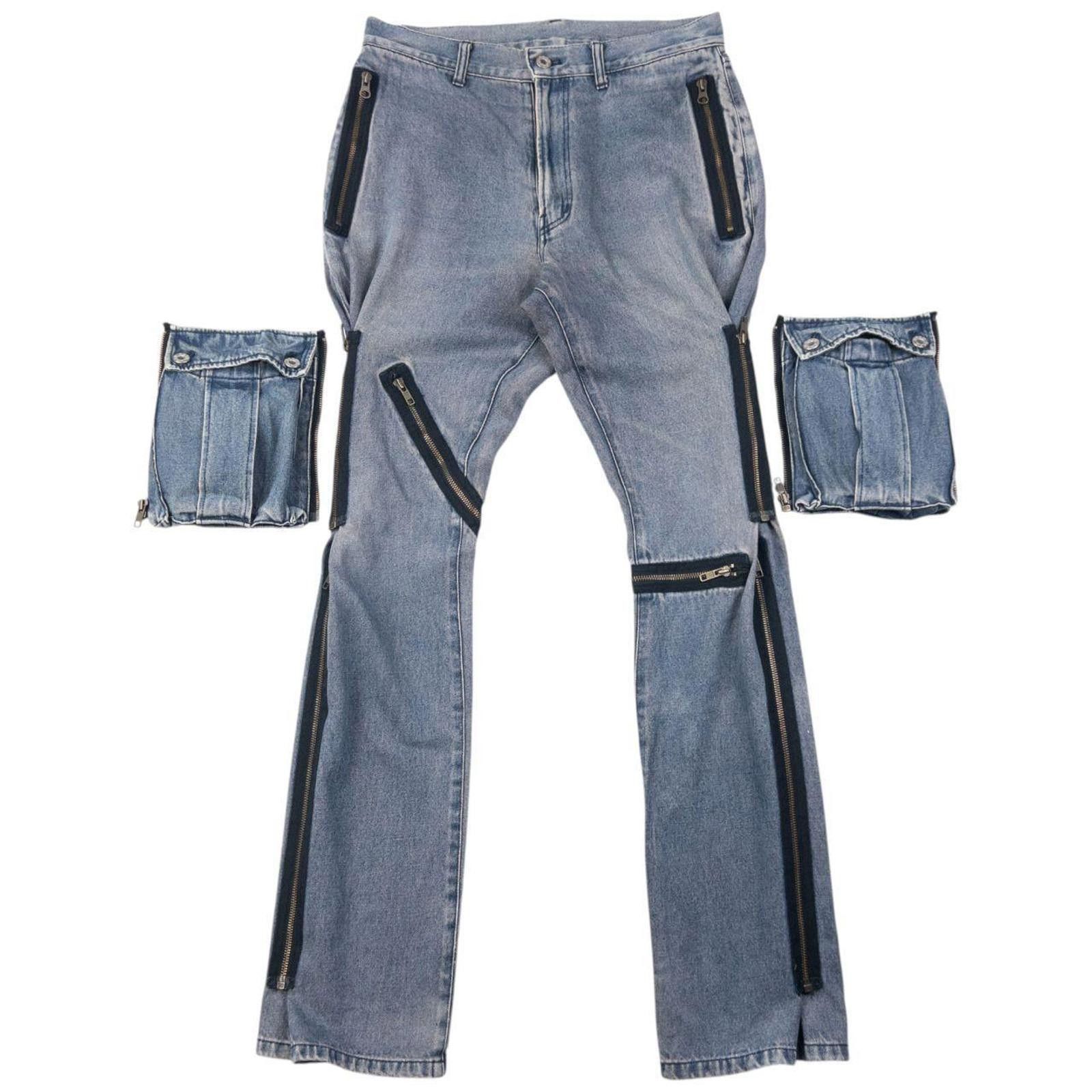 Other Vintage 2000s PPFM Convertible Zip Denim Jeans Size W32 Size US 34 / EU 50 - 1 Thumbnail