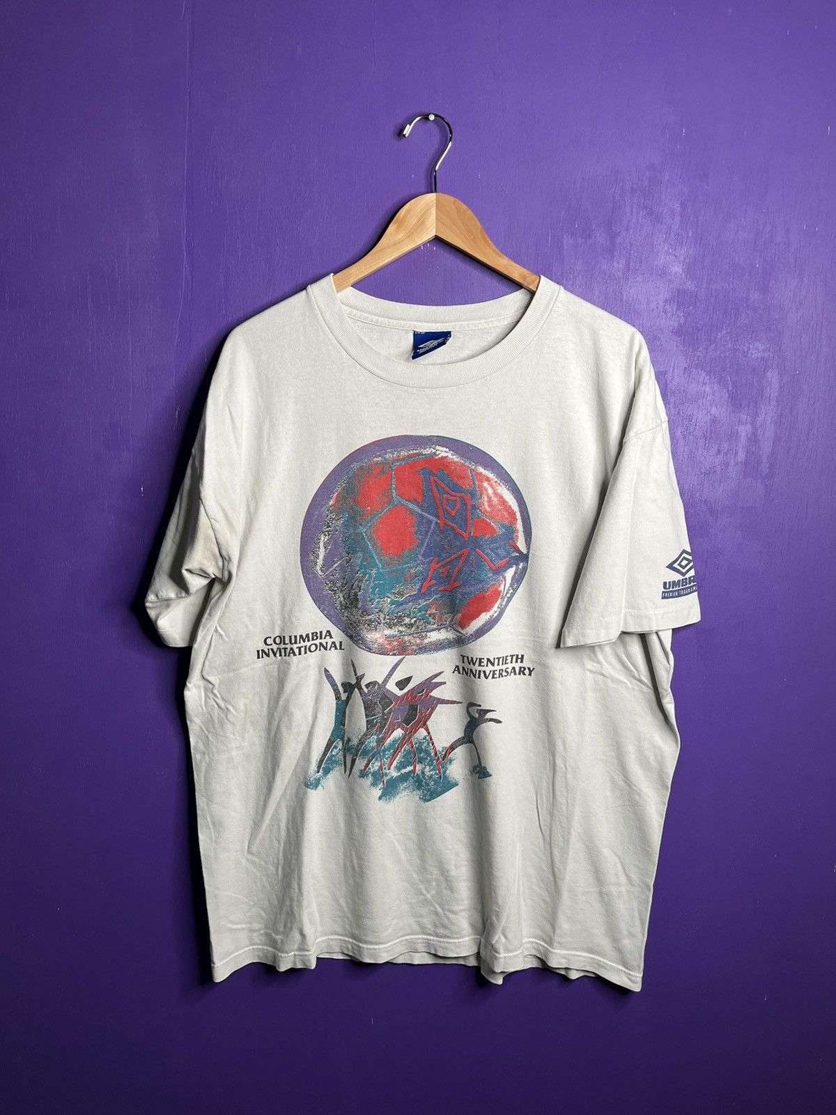 Umbro × Vintage Vintage 90s Umbro Columbia invitational t-shirt Size US XL / EU 56 / 4 - 1 Thumbnail