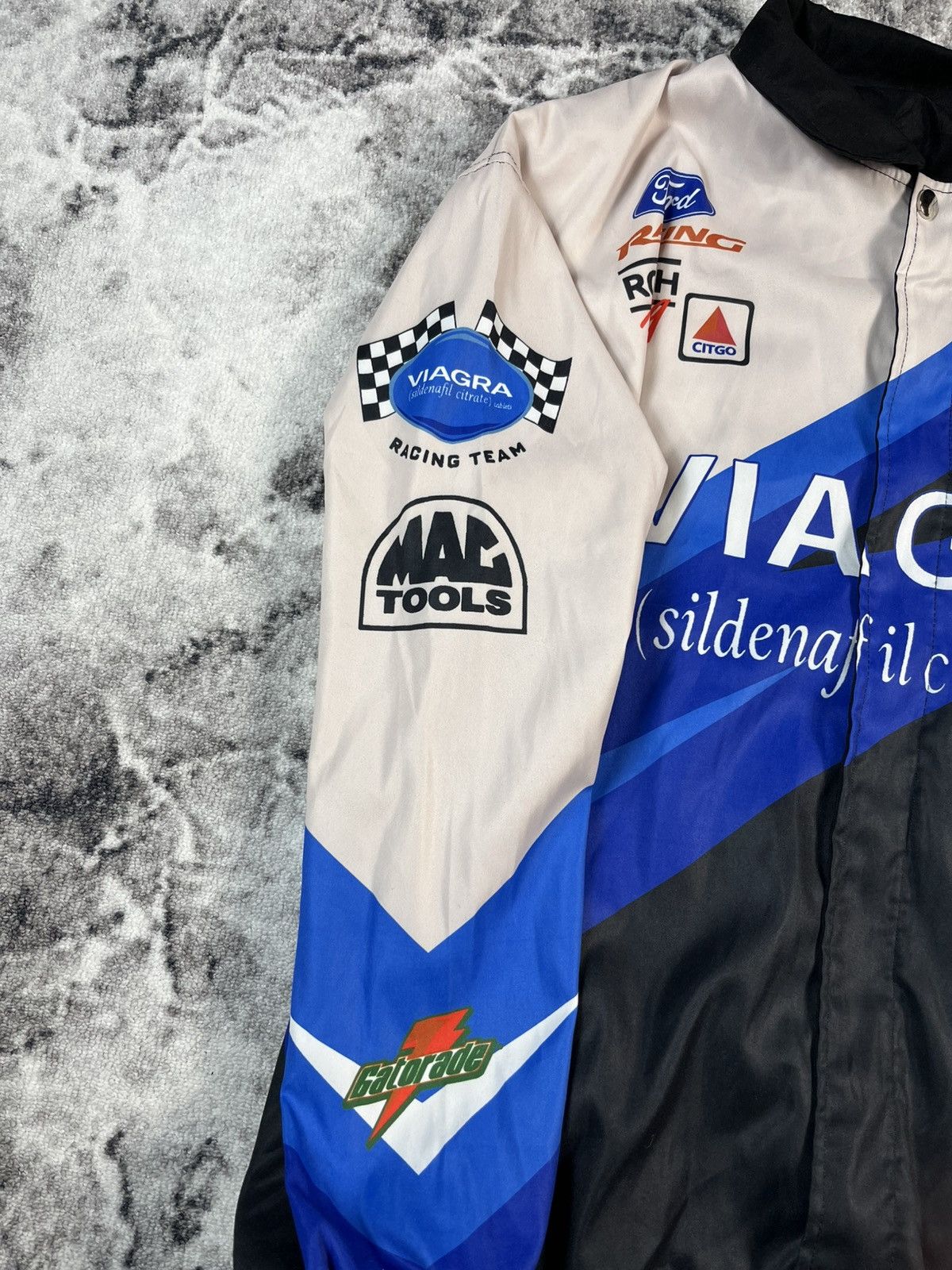 Vintage Vintage Viagra Racing Jacket Y2K NASCAR Style tag M Fits XL Size US XL / EU 56 / 4 - 8 Thumbnail