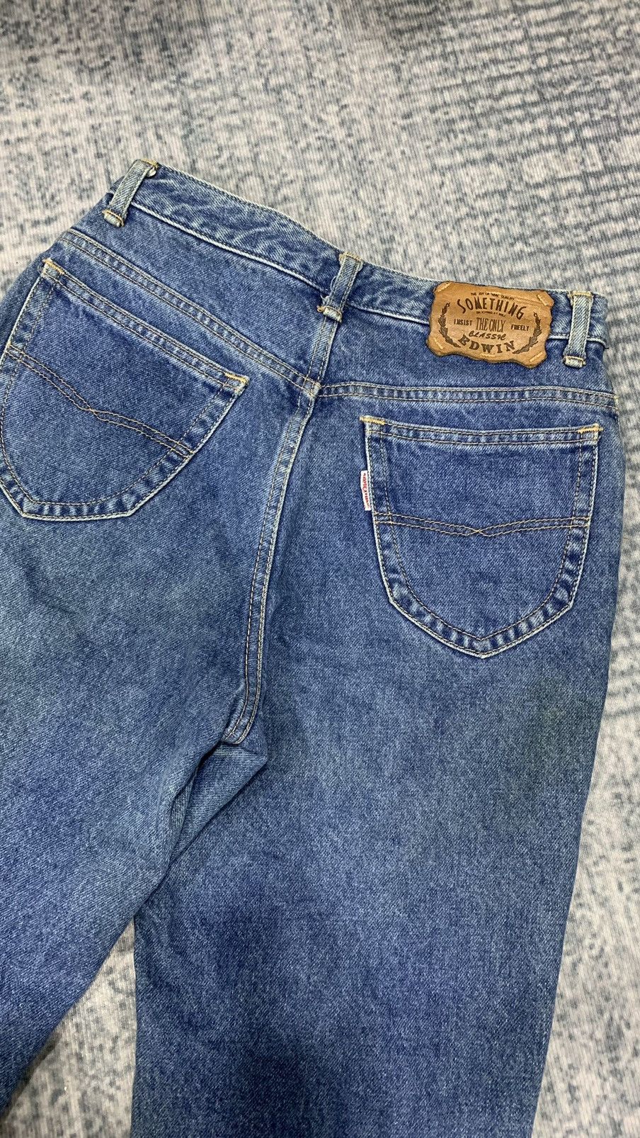Indigo × Japanese Brand × Vintage 🔥Something Jeans Skinny 90s Size US 28 / EU 44 - 8 Thumbnail