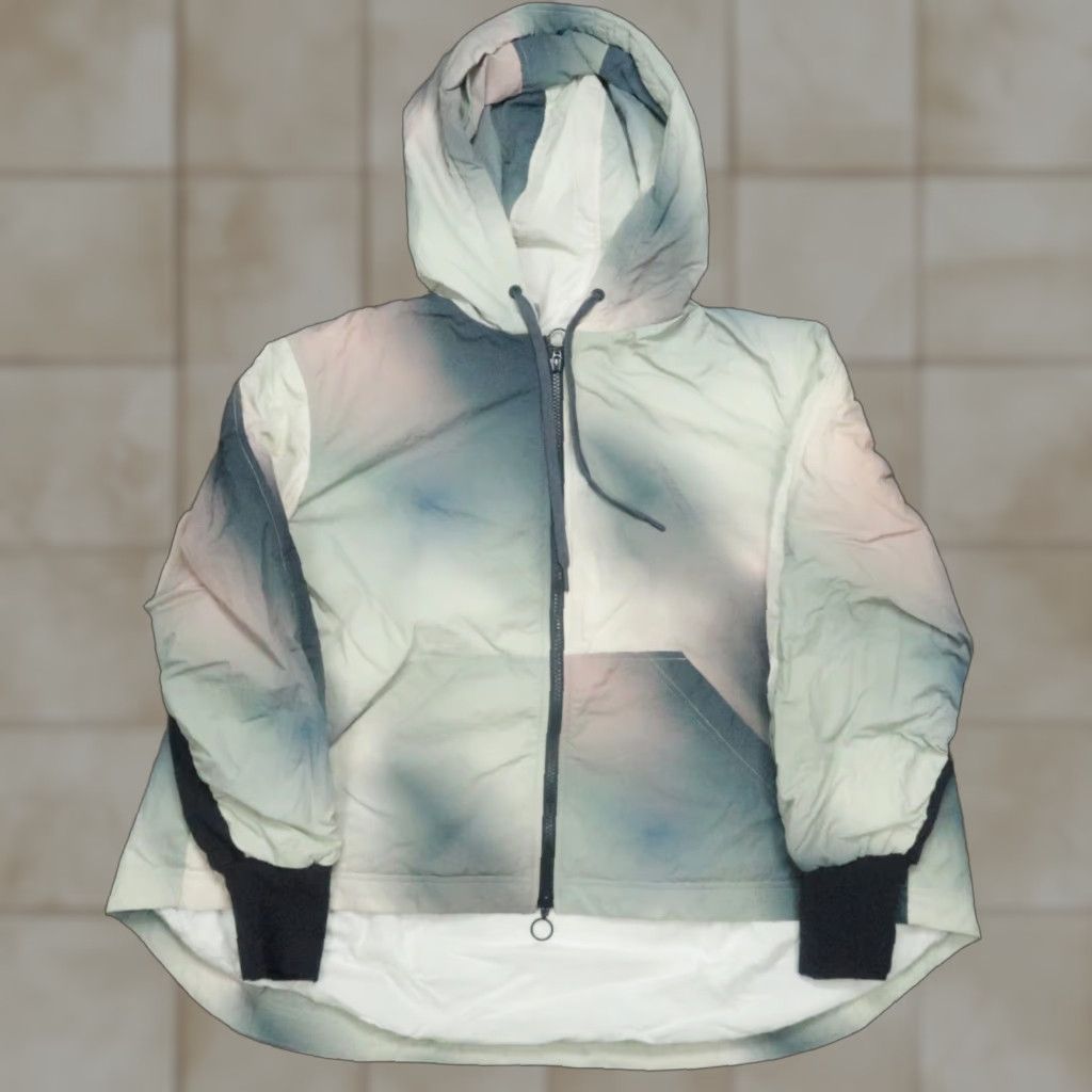 Sweaty Betty VINTAGE Sweaty Betty Windbreaker Jacket Womens Medium Blue Tie Dye Lightweight Hooded Activewear Size M / US 6-8 / IT 42-44 - 1 Thumbnail