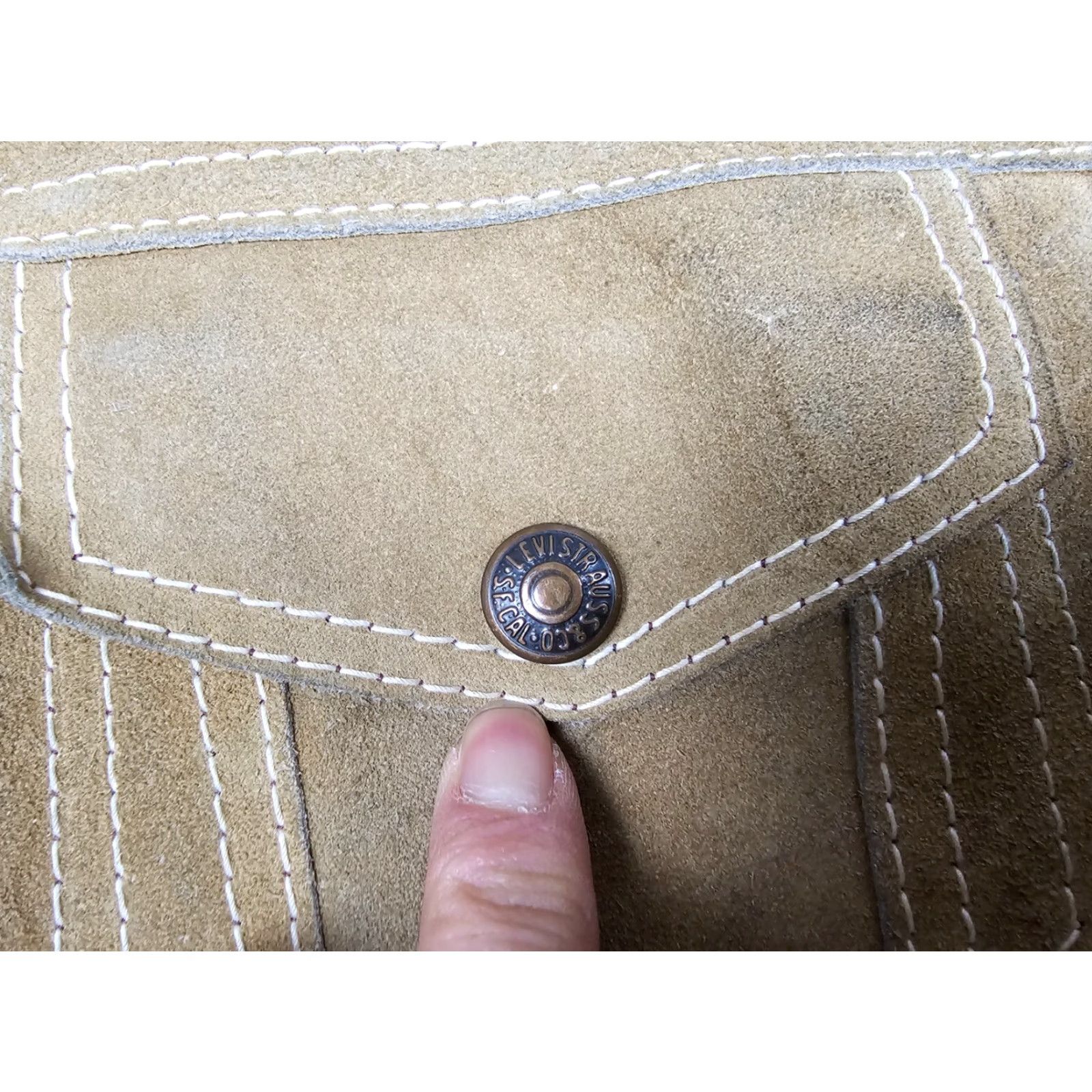 Levi's VINTAGE Levi's BIG E SUEDE LEATHER JACKET SHIRT SZ 38 Brown Men Leather, Suede 60's 18 INCH 20 INCH 23 INCH 23 INCH Mens Size US XXS / EU 40 - 7 Thumbnail